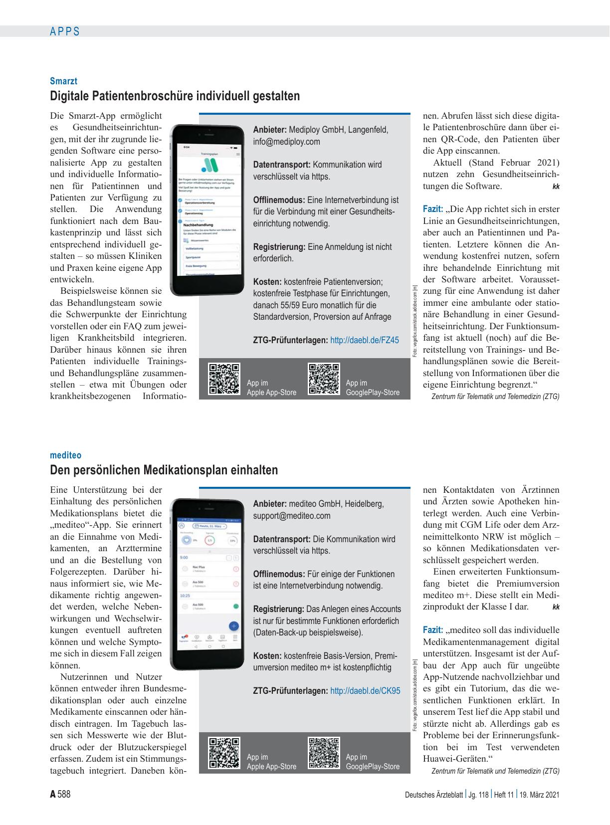 Vorschauseite 1: Smarzt: Digitale Patientenbroschüre individuell gestalten