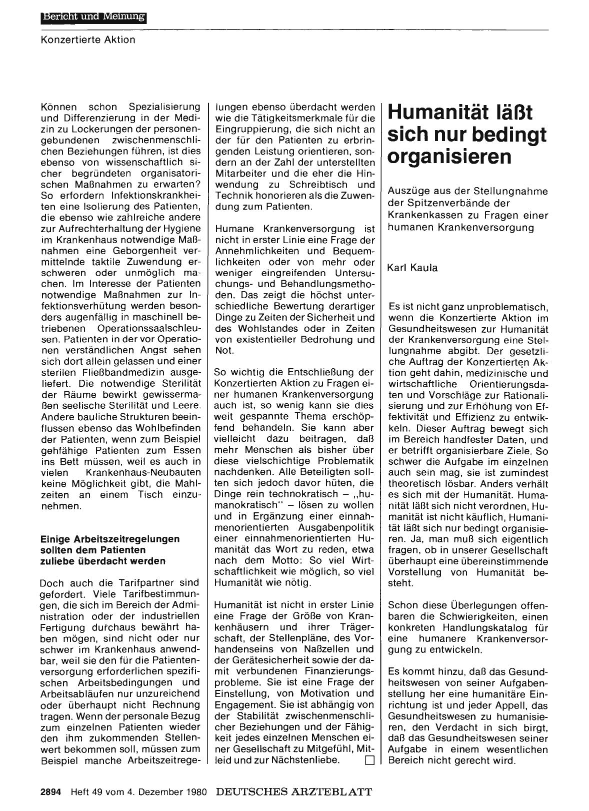 Vorschauseite 1: ZITAT: Politik der Kostendämpfung soll fortgesetzt werden