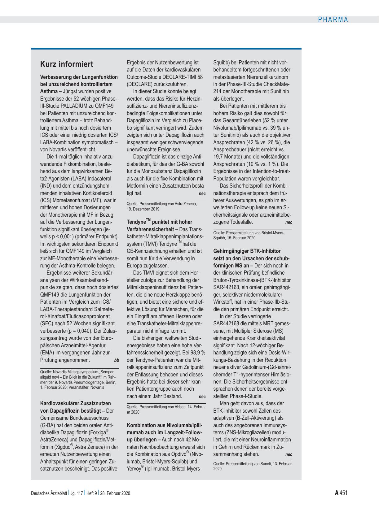 Vorschauseite 1: Kurz informiert