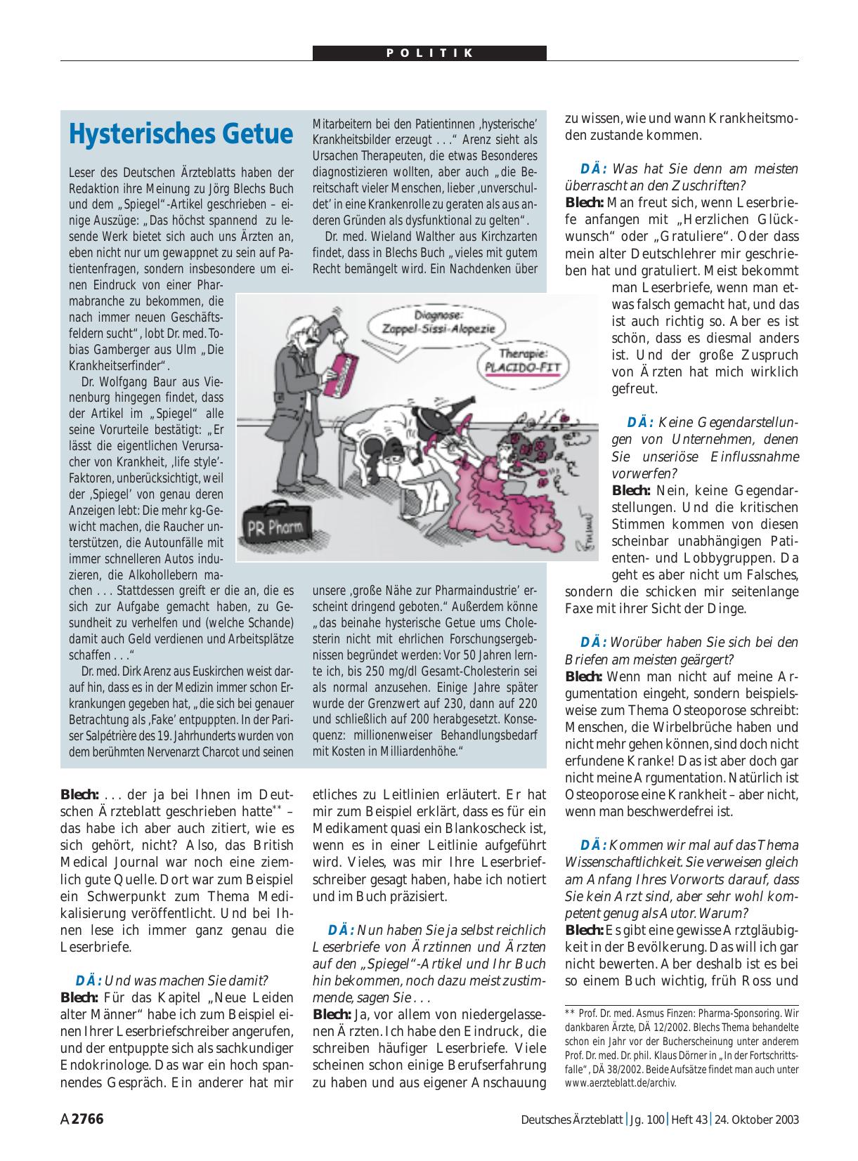 Vorschauseite 1: Hysterisches Getue
