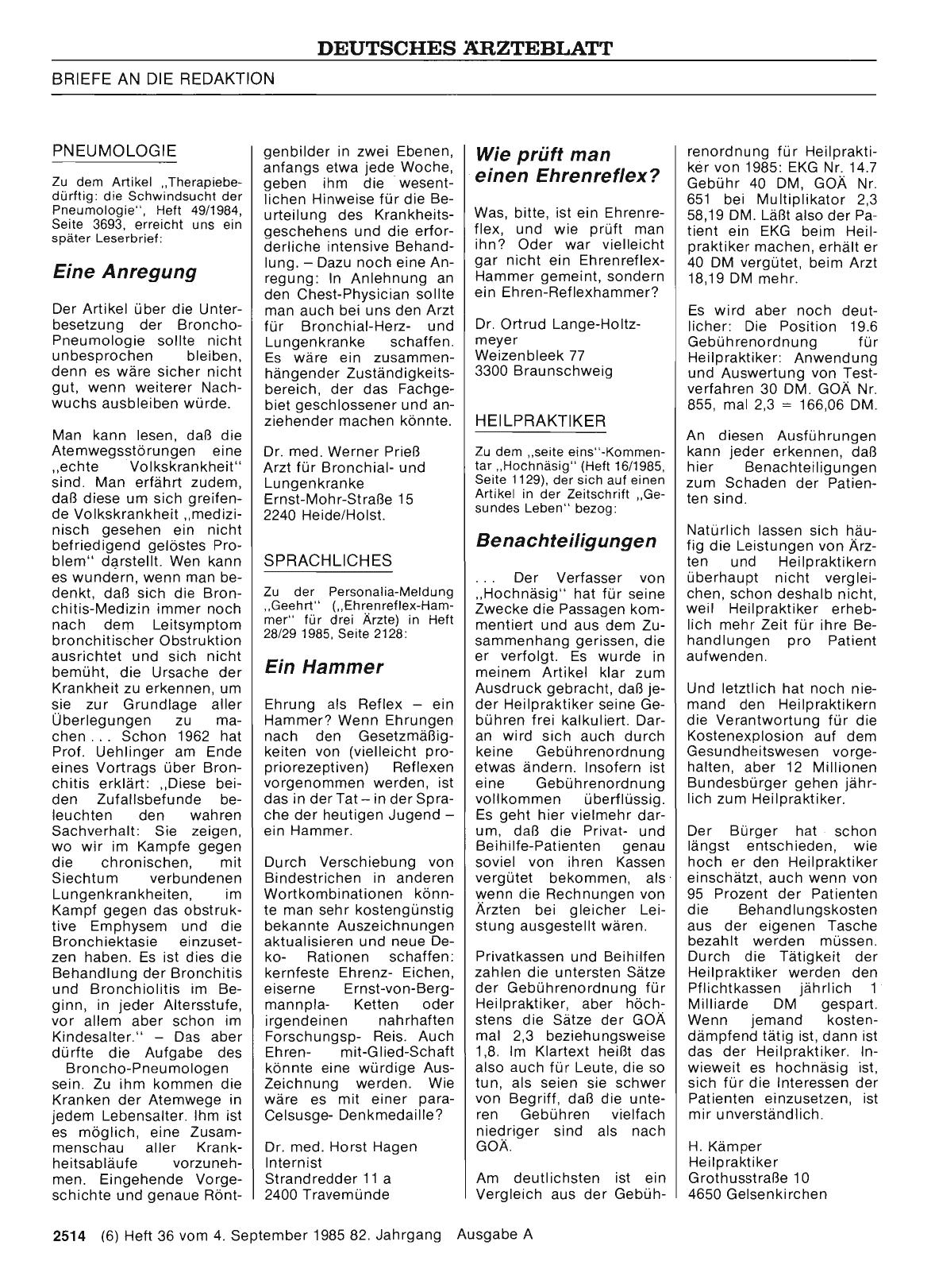 Vorschauseite 1: PNEUMOLOGIE: Eine Anregung