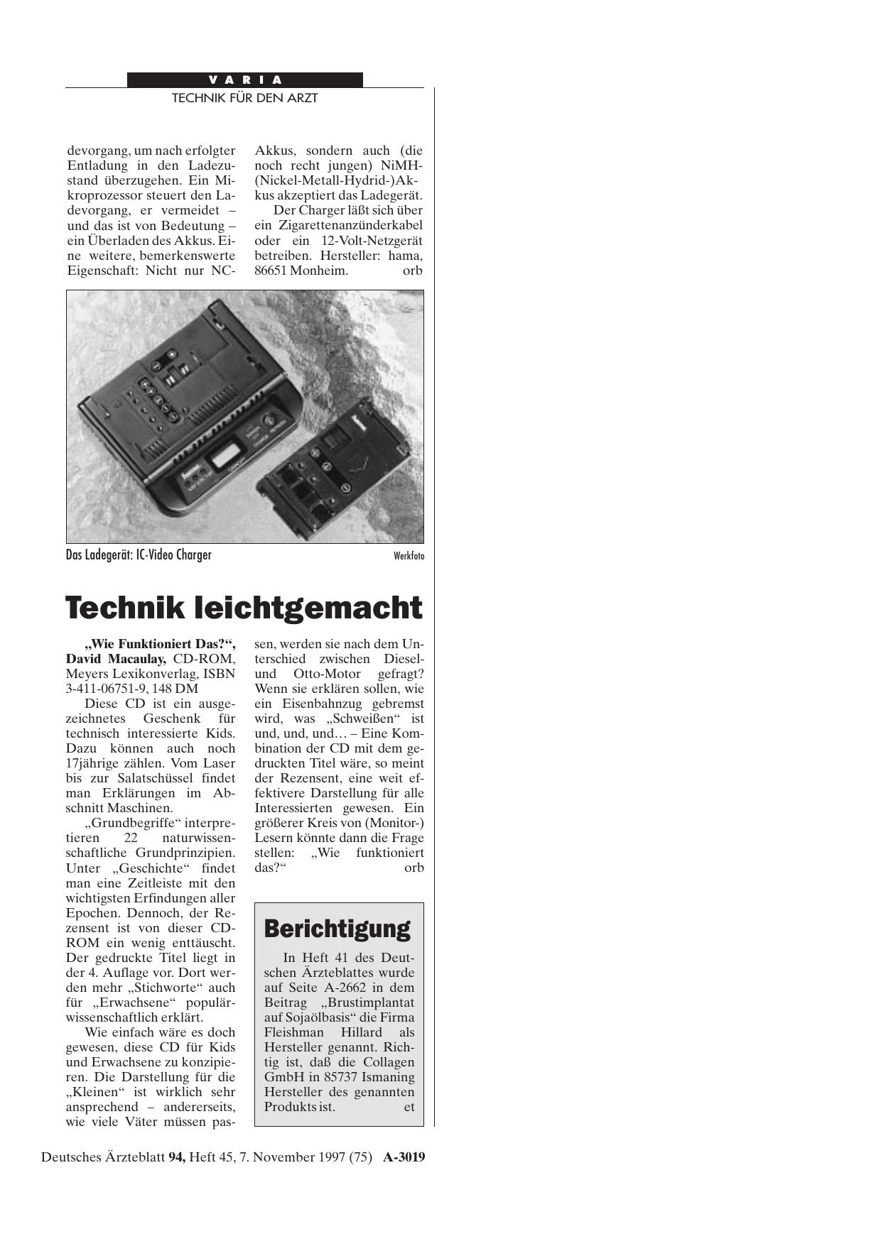 Vorschauseite 1: Technik leichtgemacht