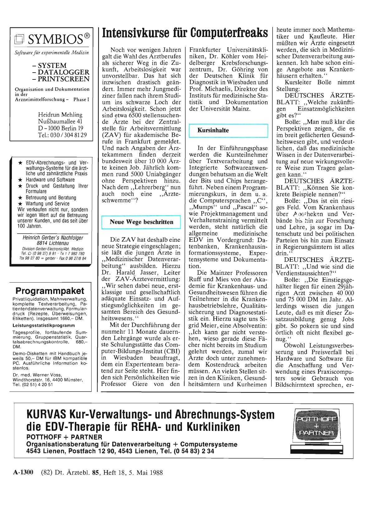 Vorschauseite 1: Intensivkurse für Computerfreaks