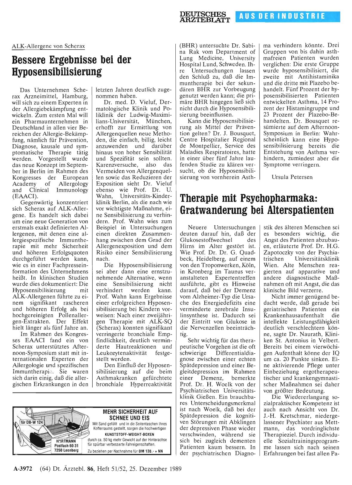 Vorschauseite 1: ALK-Allergene von Scherax: Bessere Ergebnisse bei der Hyposensibilisierung