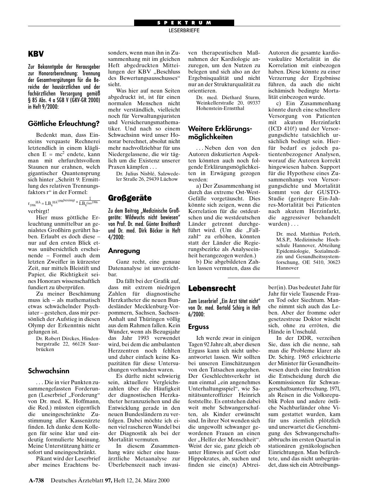 Vorschauseite 1: Lebensrecht: Erguss