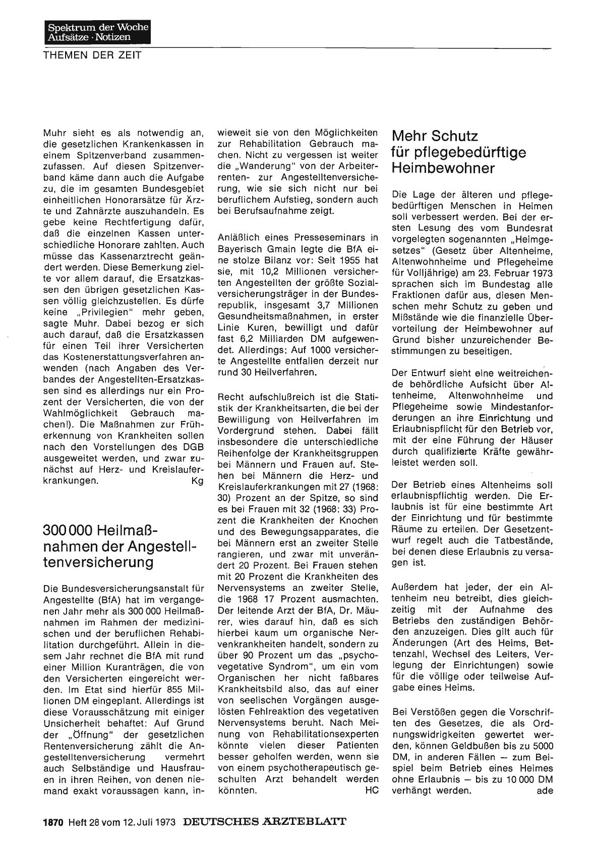 Vorschauseite 1: Mehr Schutz für pflegebedürftige Heimbewohner
