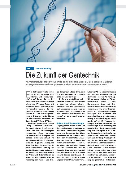 Vorschauseite 1: Genome Editing: Die Zukunft der Gentechnik