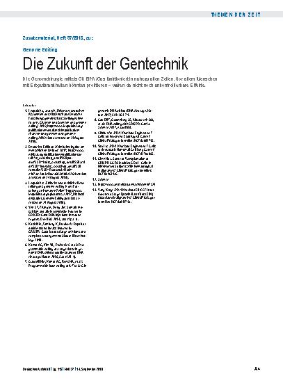 Vorschauseite 4: Genome Editing: Die Zukunft der Gentechnik