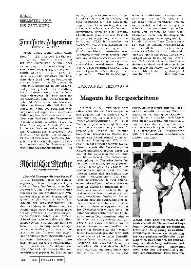 Vorschauseite 1: „Bedroht Vorsorge die freie Praxis? "