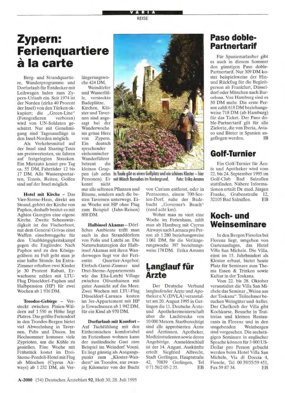 Vorschauseite 1: Golf-Turnier