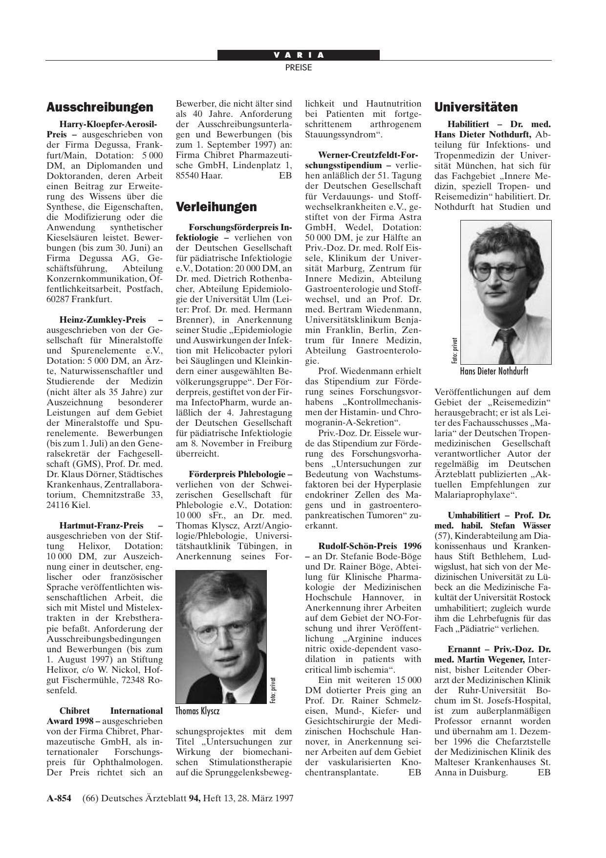 Vorschauseite 1: Universitäten