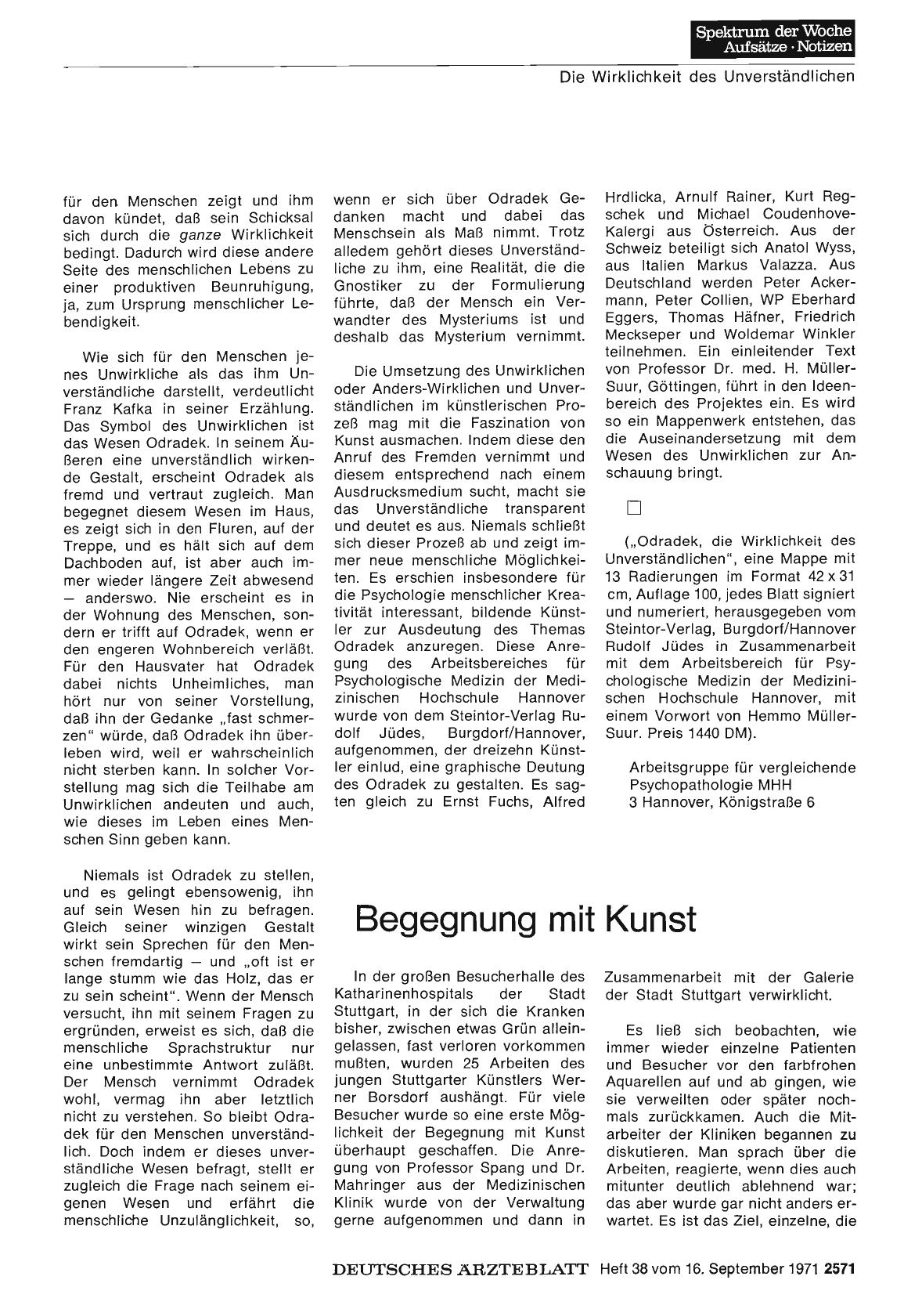 Vorschauseite 1: Begegnung mit Kunst