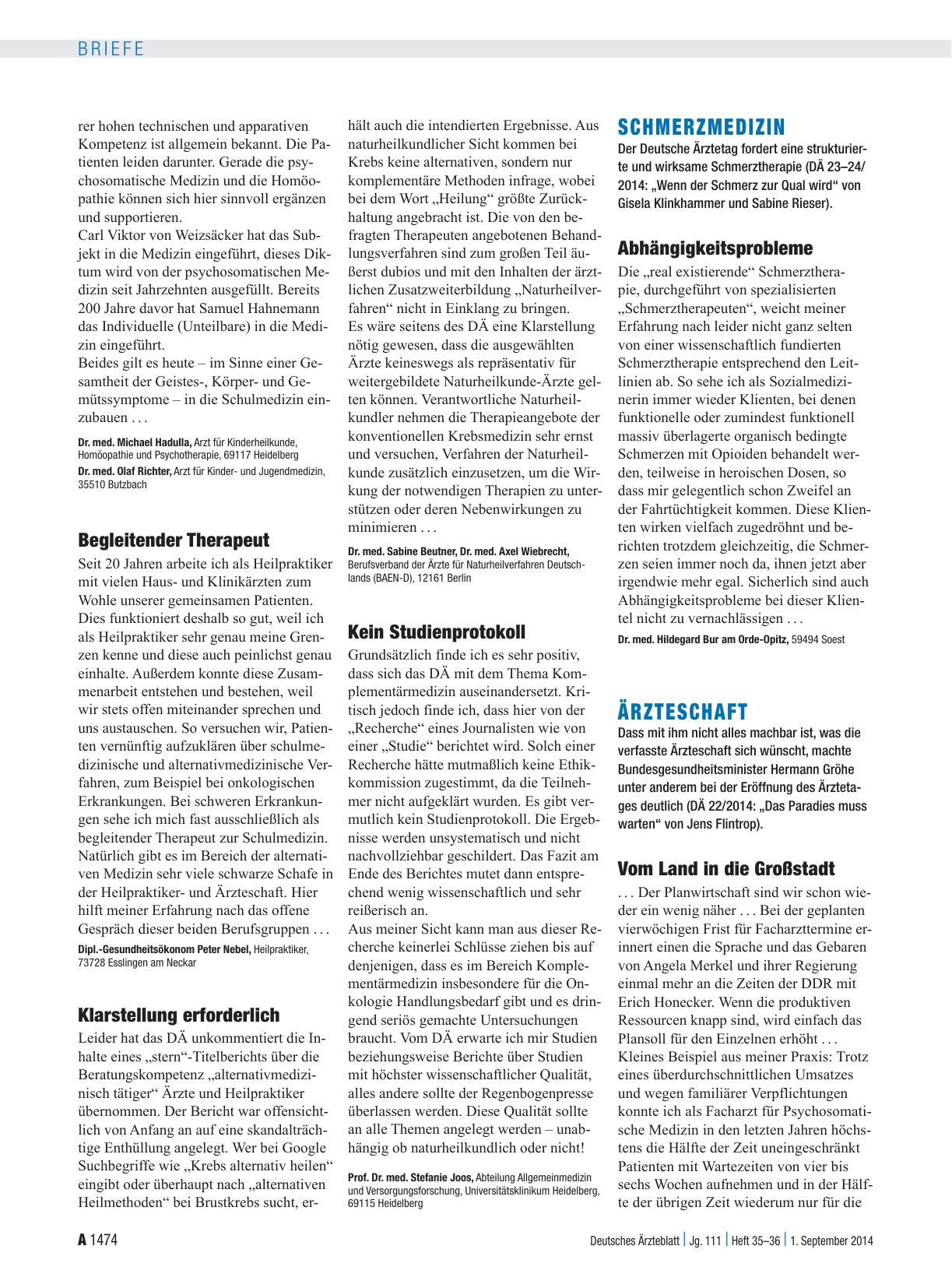 Vorschauseite 1: Schmerzmedizin: Abhängigkeitsprobleme