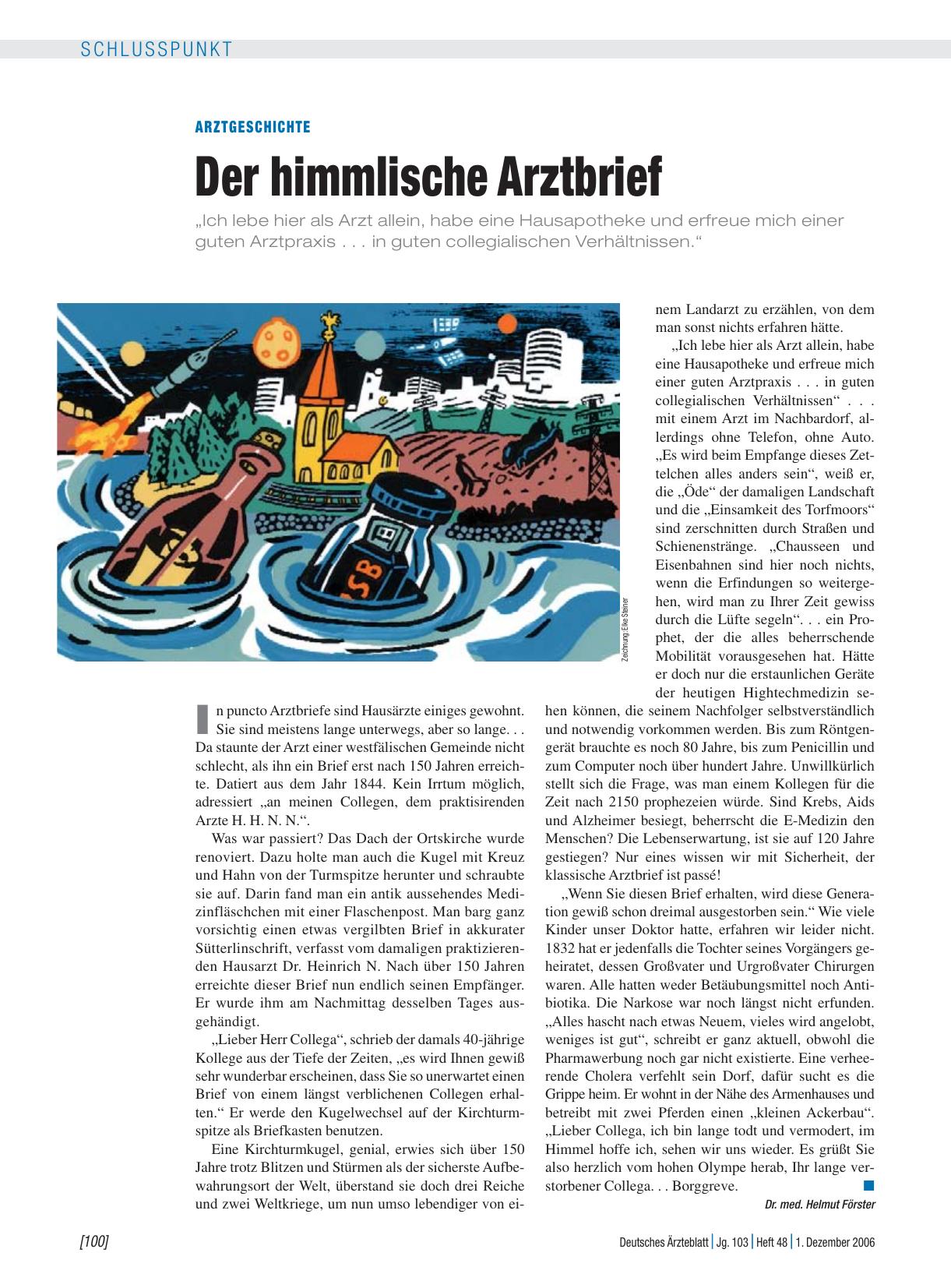 Vorschauseite 1: Arztgeschichte: Der himmlische Arztbrief