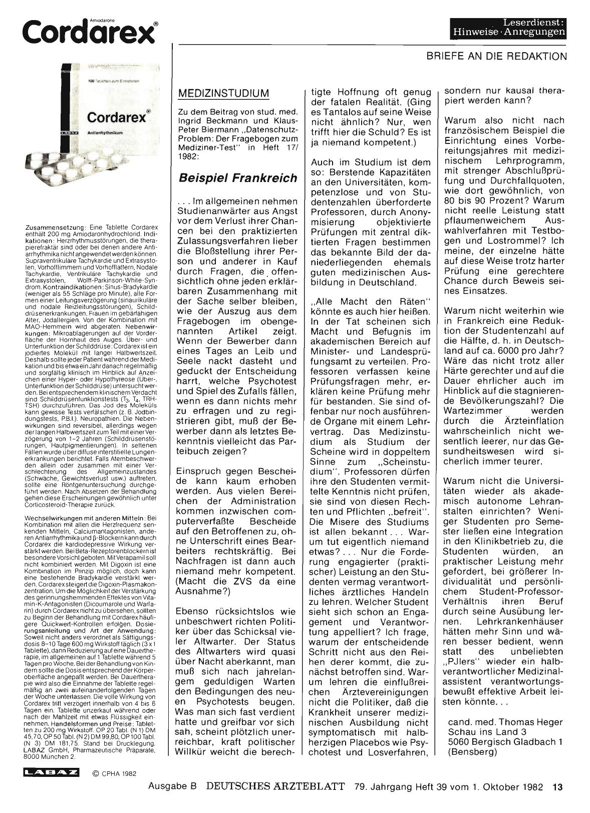 Vorschauseite 1: MEDIZINSTUDIUM: Beispiel Frankreich