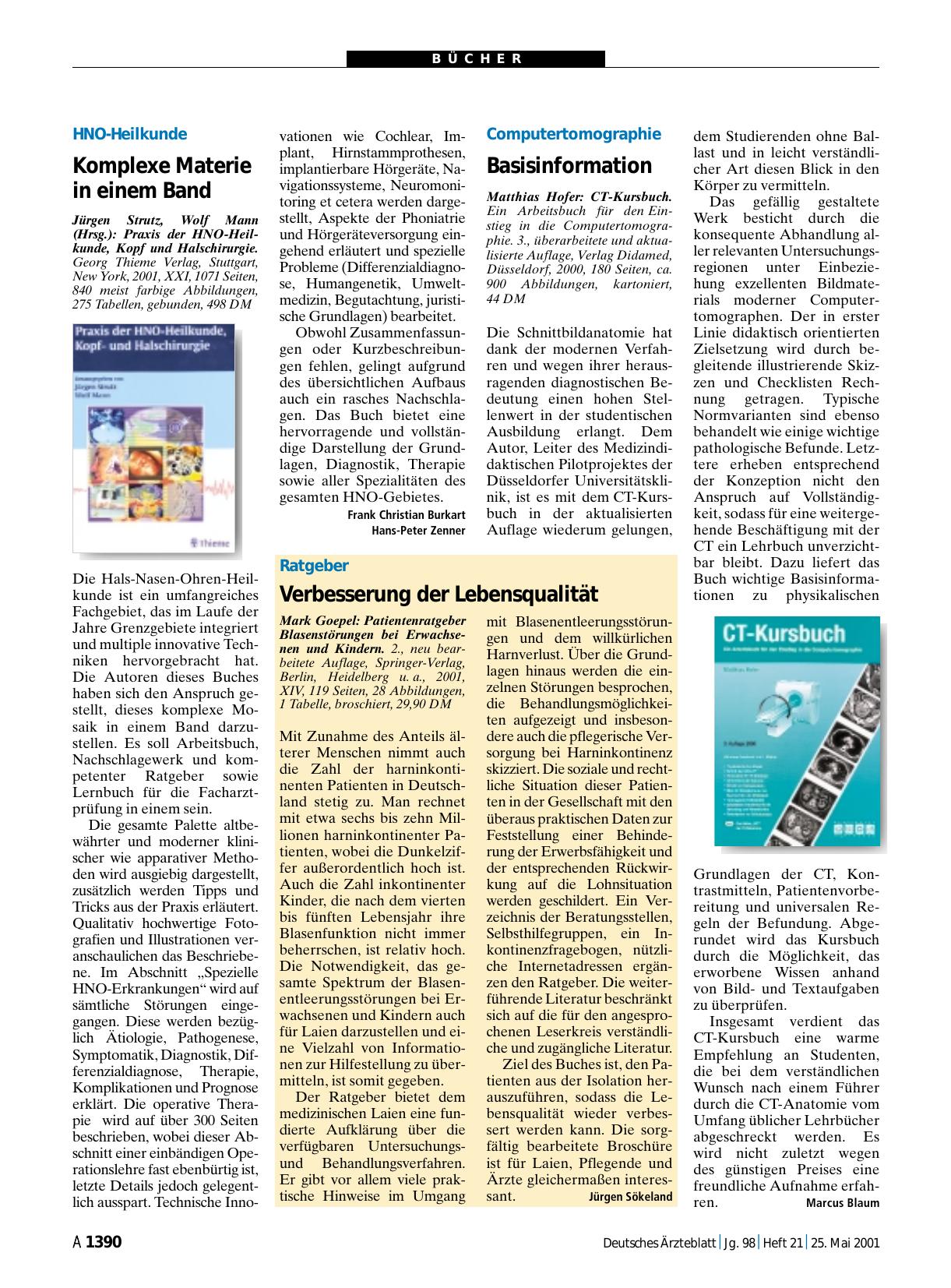 Vorschauseite 1: Patientenratgeber Blasenstörungen bei Erwachsenen und Kindern