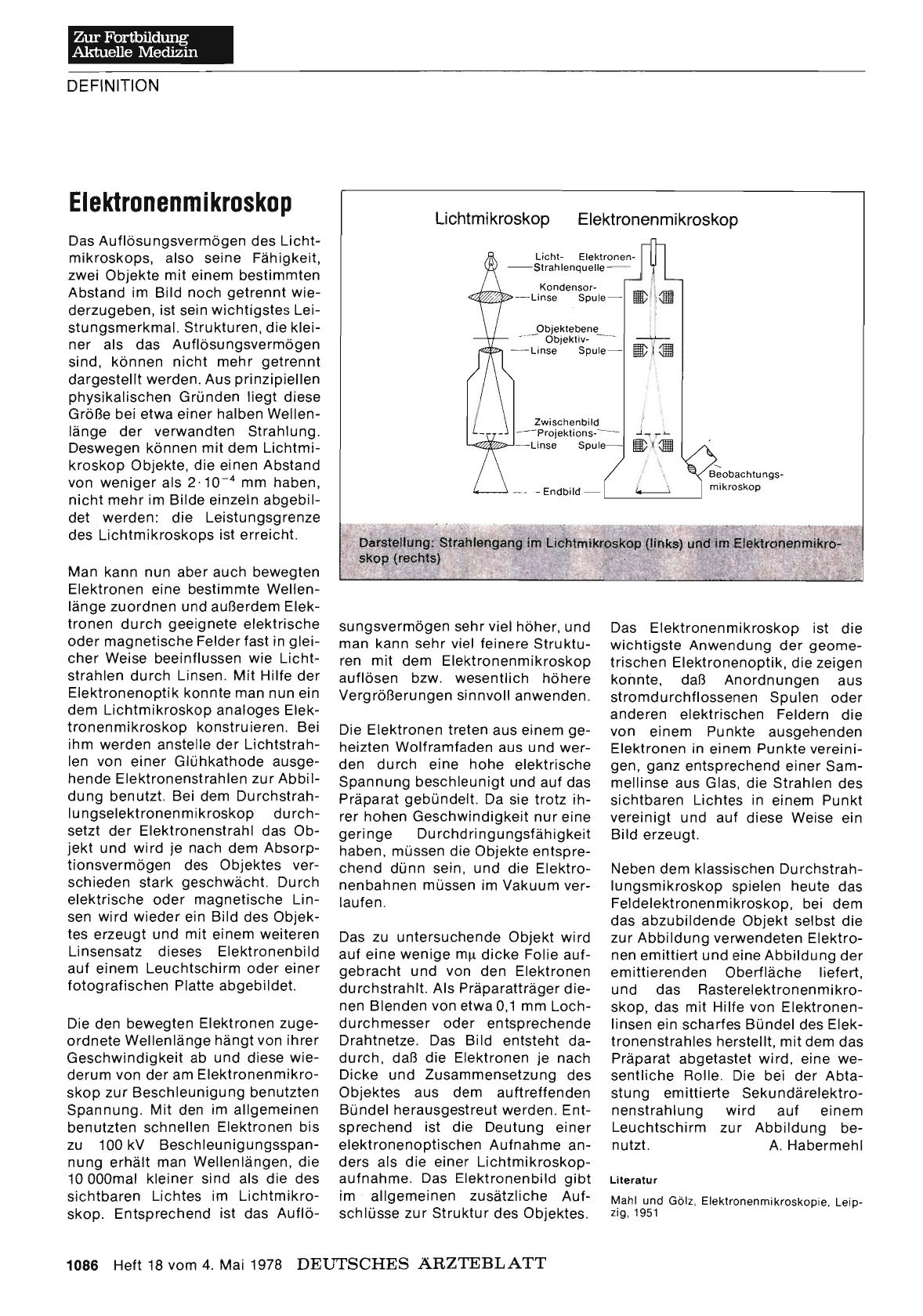 Vorschauseite 1: Elektronenmikroskop