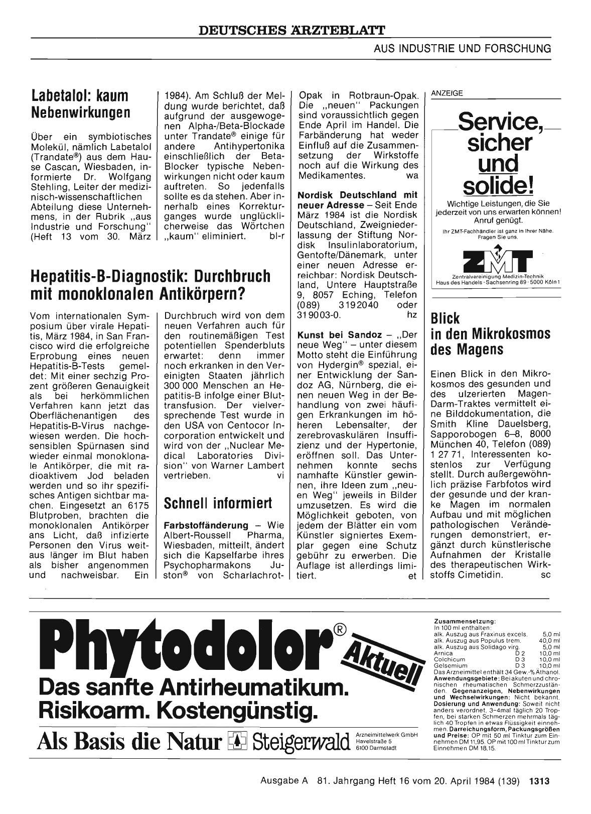 Vorschauseite 1: Hepatitis-B-Diagnostik: Durchbruch mit monoklonalen Antikörpern?
