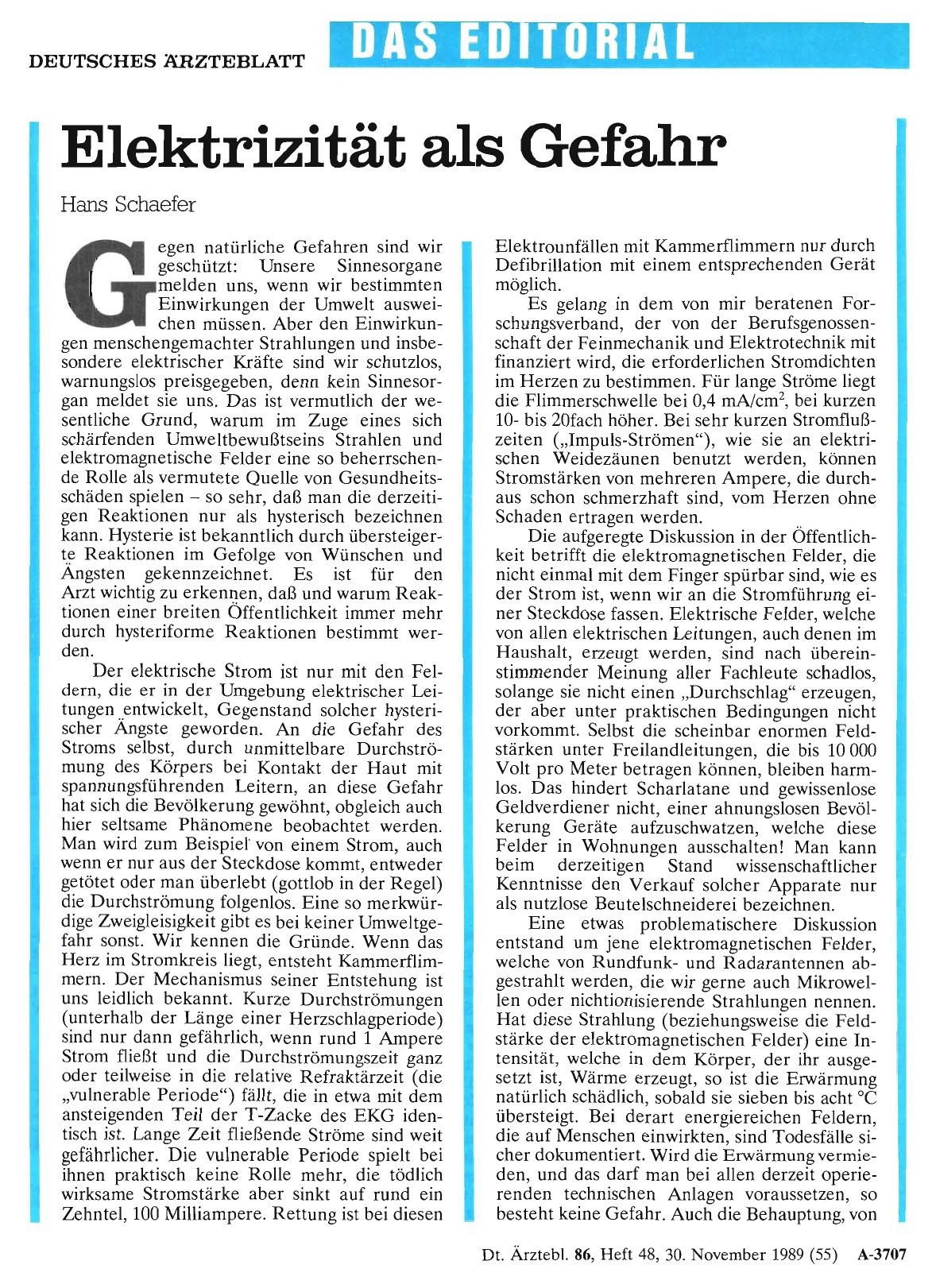 Vorschauseite 1: Elektrizität als Gefahr