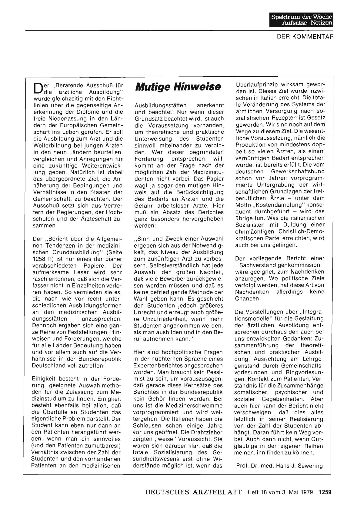 Vorschauseite 1: Mutige Hinweise