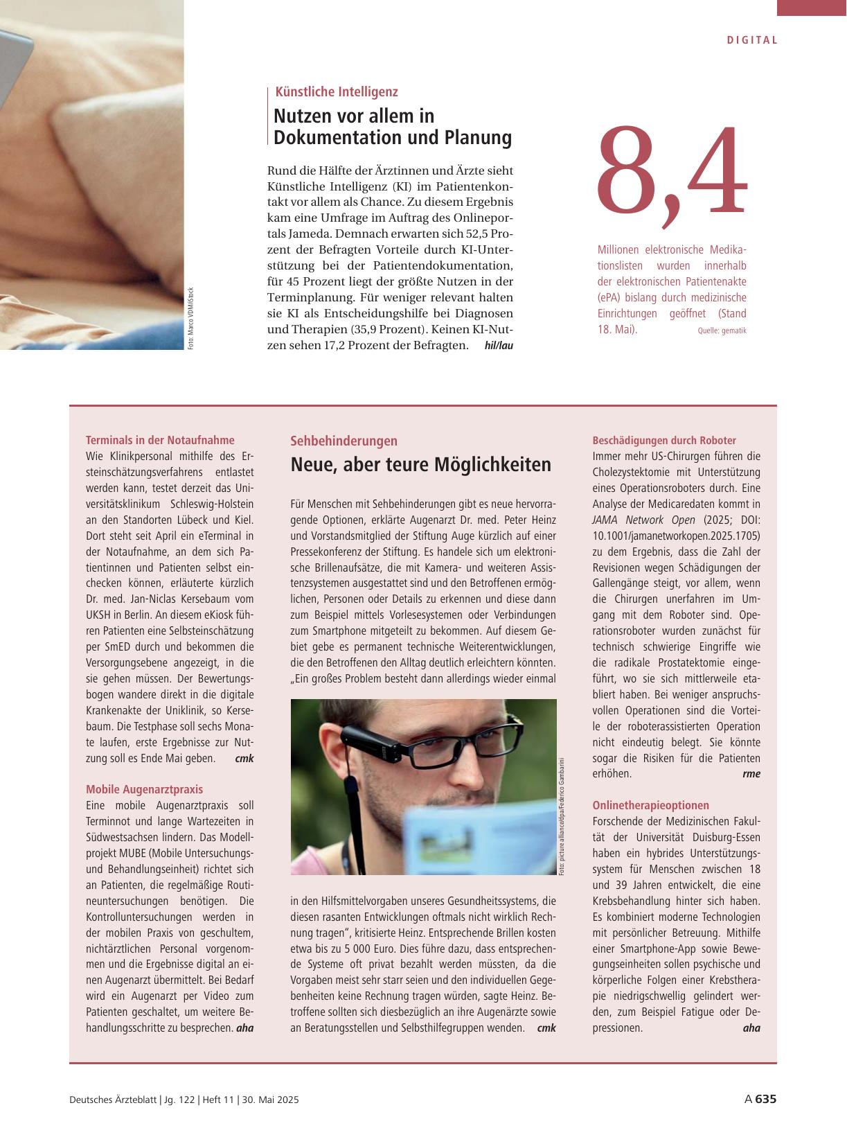 Vorschauseite 1: Künstliche Intelligenz: Nutzen vor allem in Dokumentation und Planung
