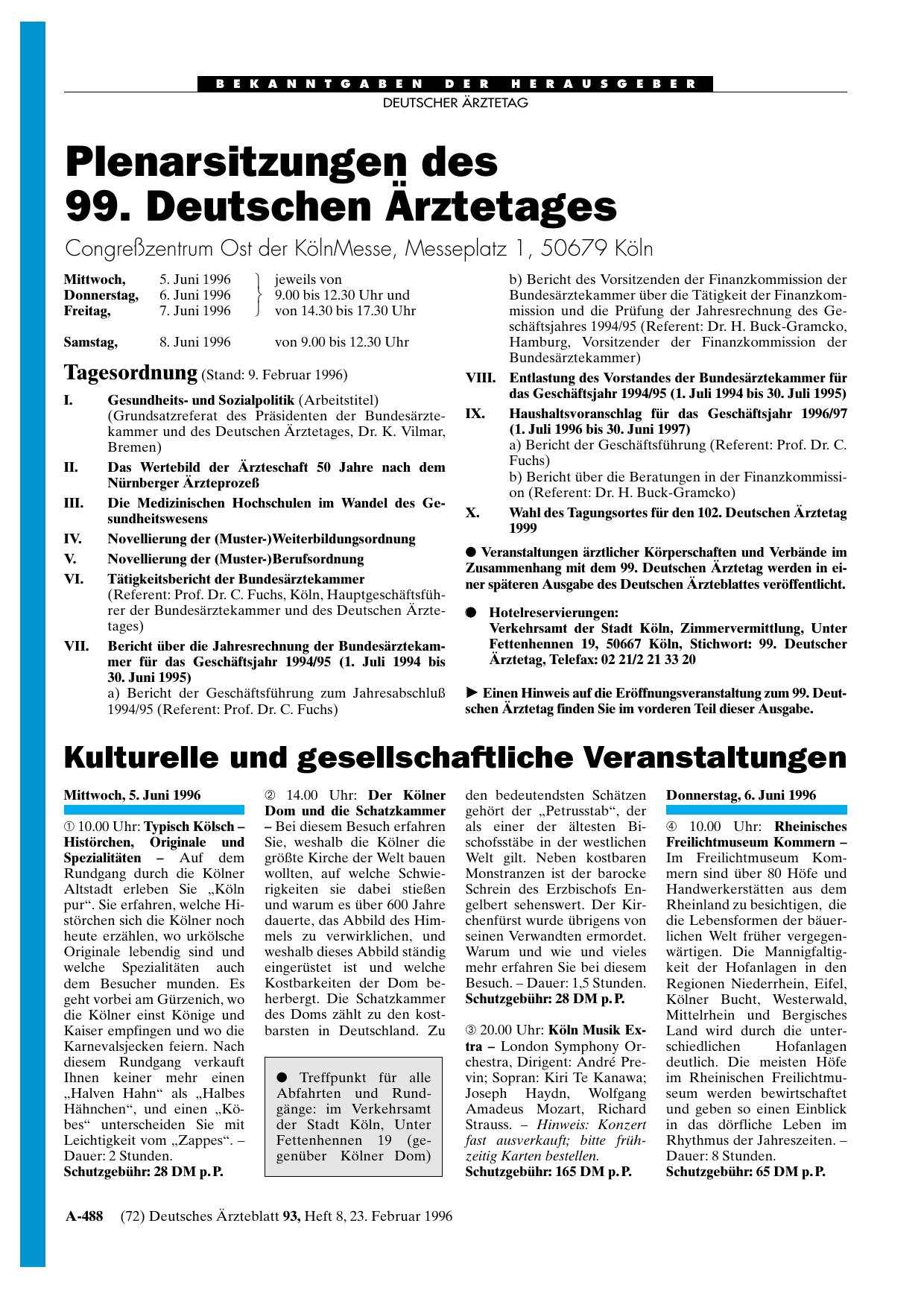 Vorschauseite 1: Kulturelle und gesellschaftliche Veranstaltungen