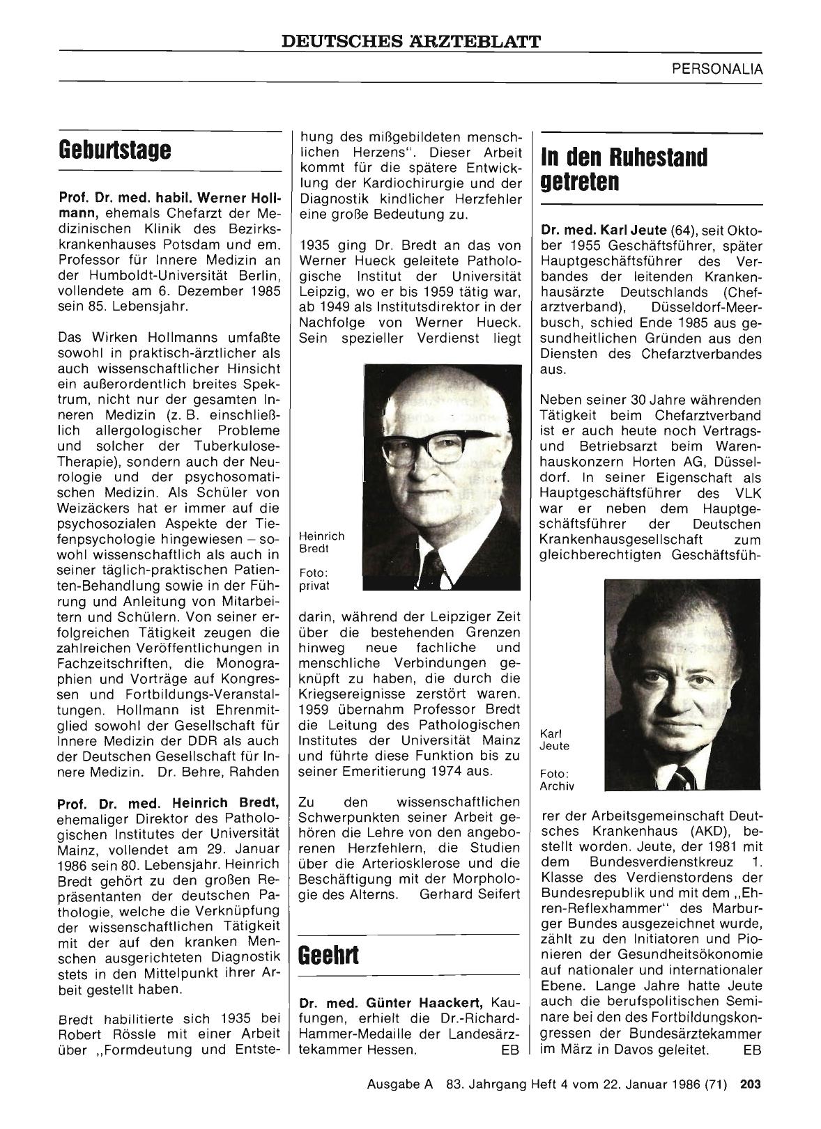 Vorschauseite 1: Geehrt