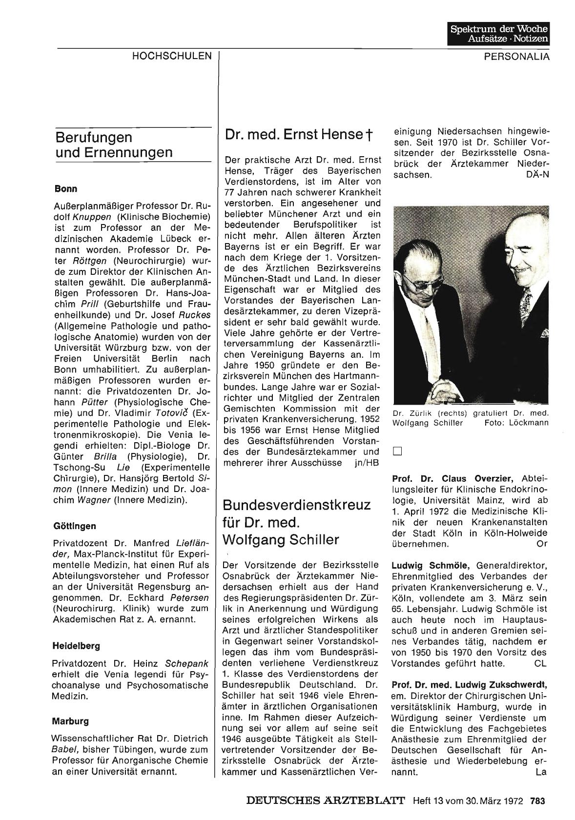 Vorschauseite 1: Prof. Dr. Claus Overzier