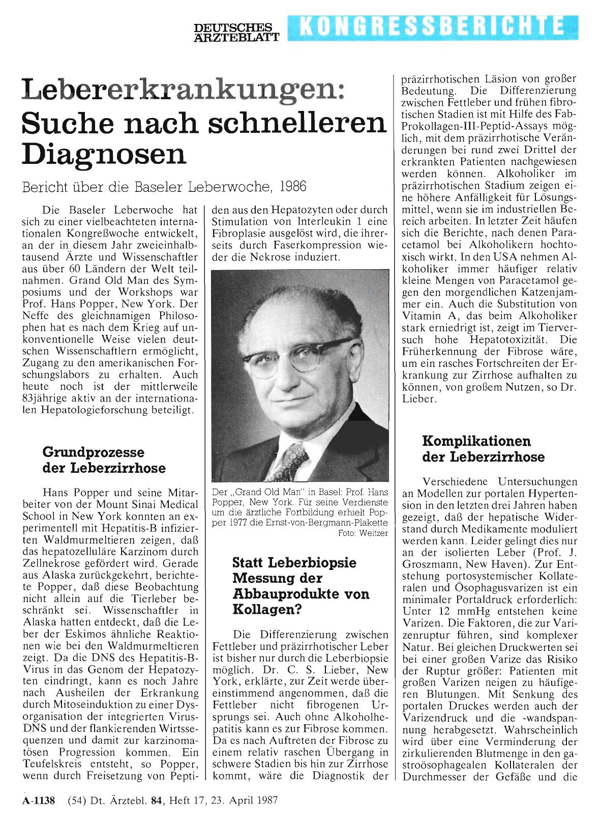 Vorschauseite 1: Lebererkrankungen: Suche nach schnelleren Diagnosen