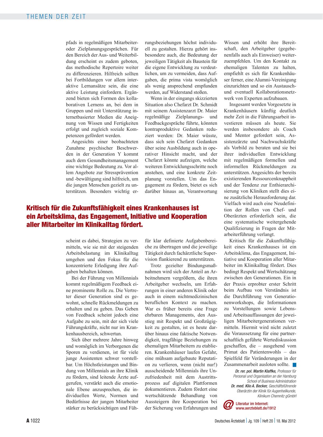 Vorschauseite 3: Personalmanagement im Krankenhaus: Die Ansprüche der „Millennials“