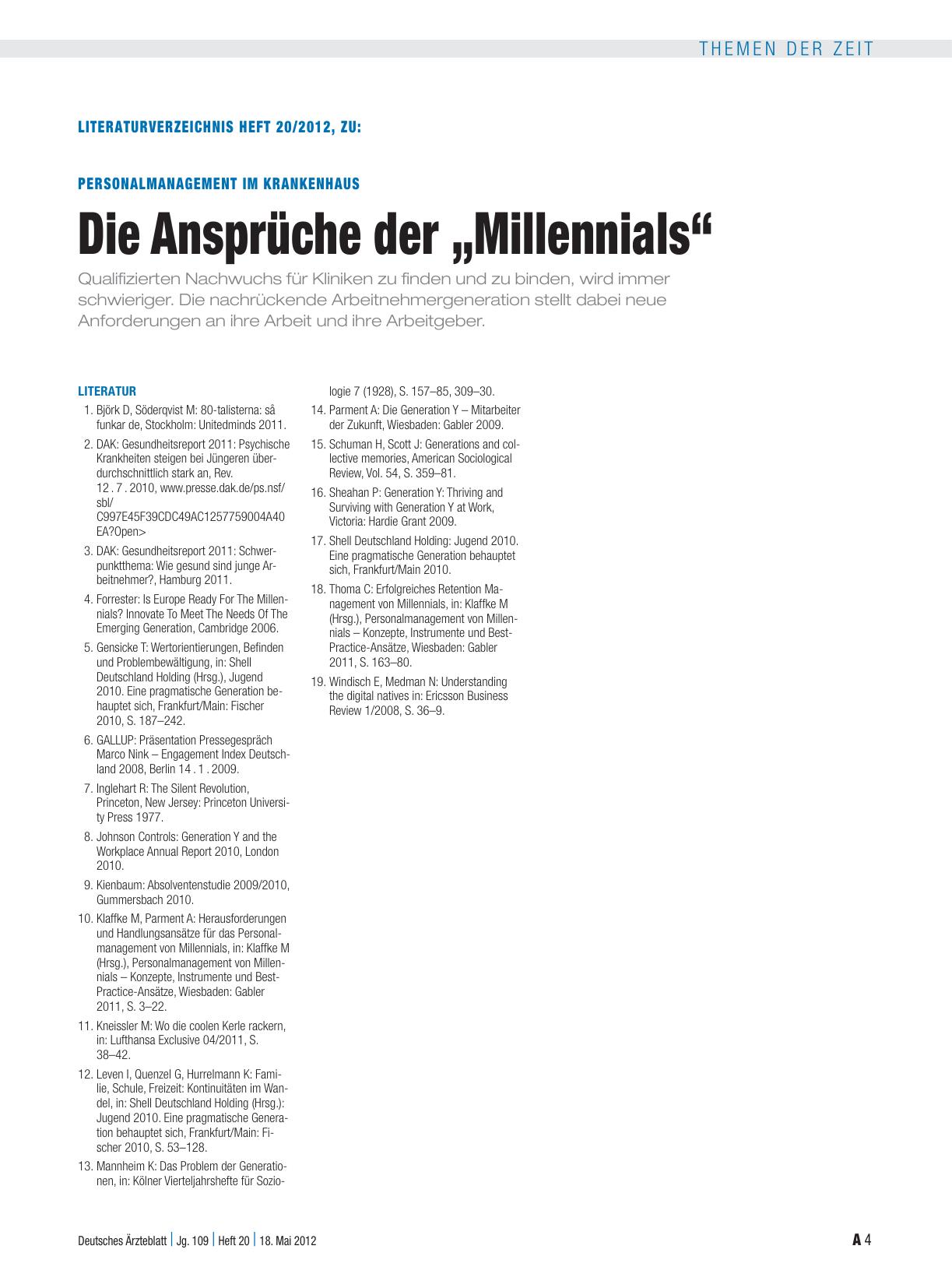 Vorschauseite 4: Personalmanagement im Krankenhaus: Die Ansprüche der „Millennials“