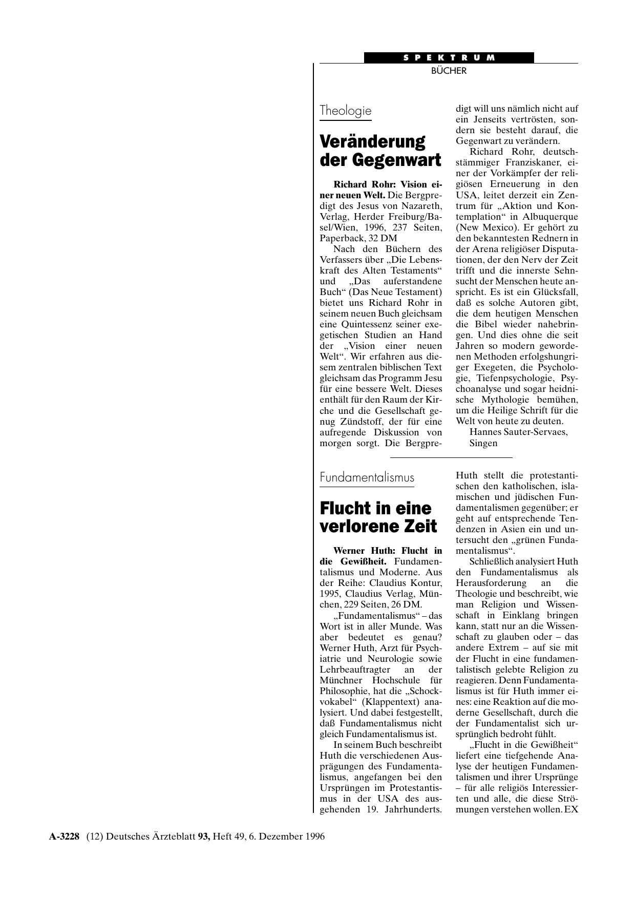 Vorschauseite 1: Flucht in die Gewißheit