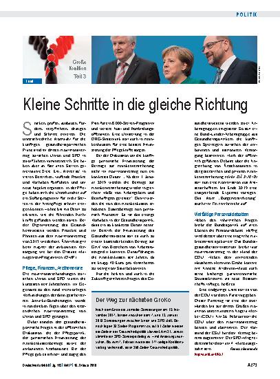 Vorschauseite 1: Kleine Schritte in die gleiche Richtung