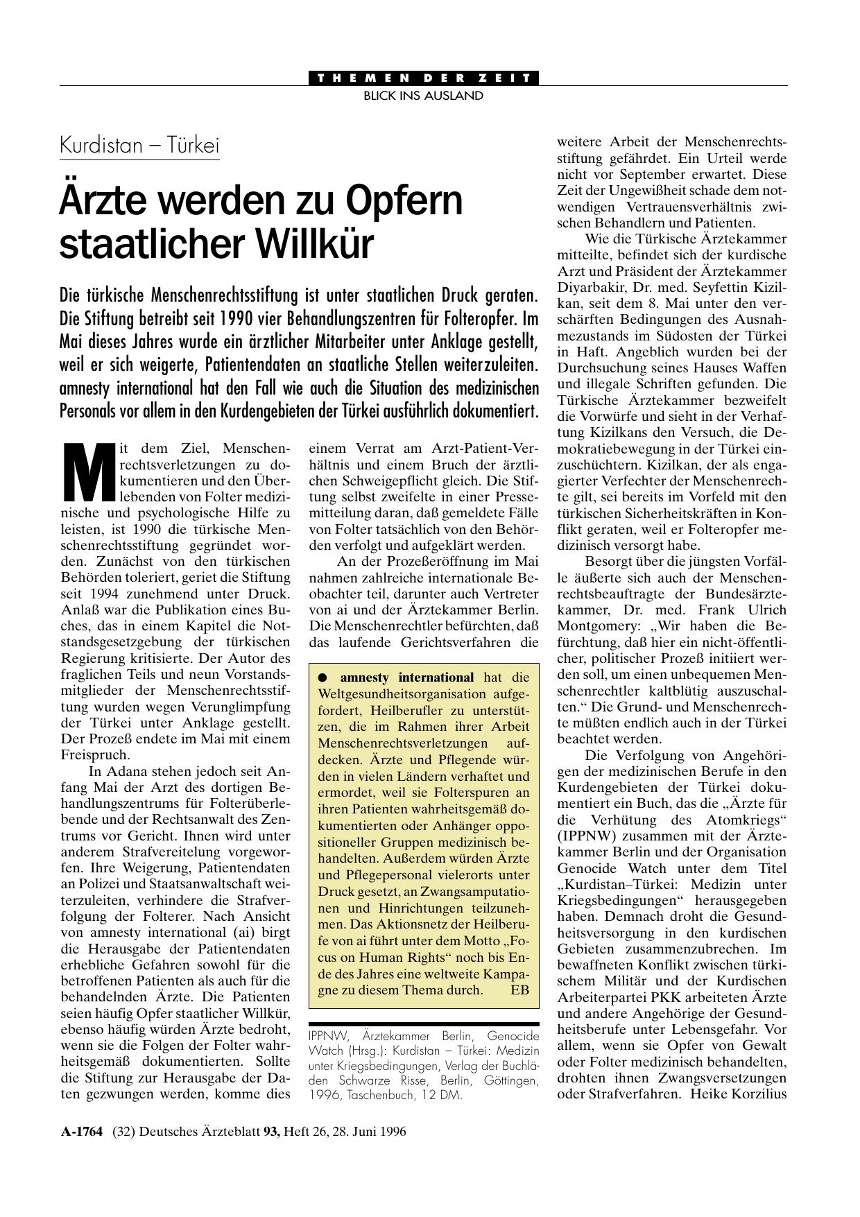 Vorschauseite 1: amnesty international
