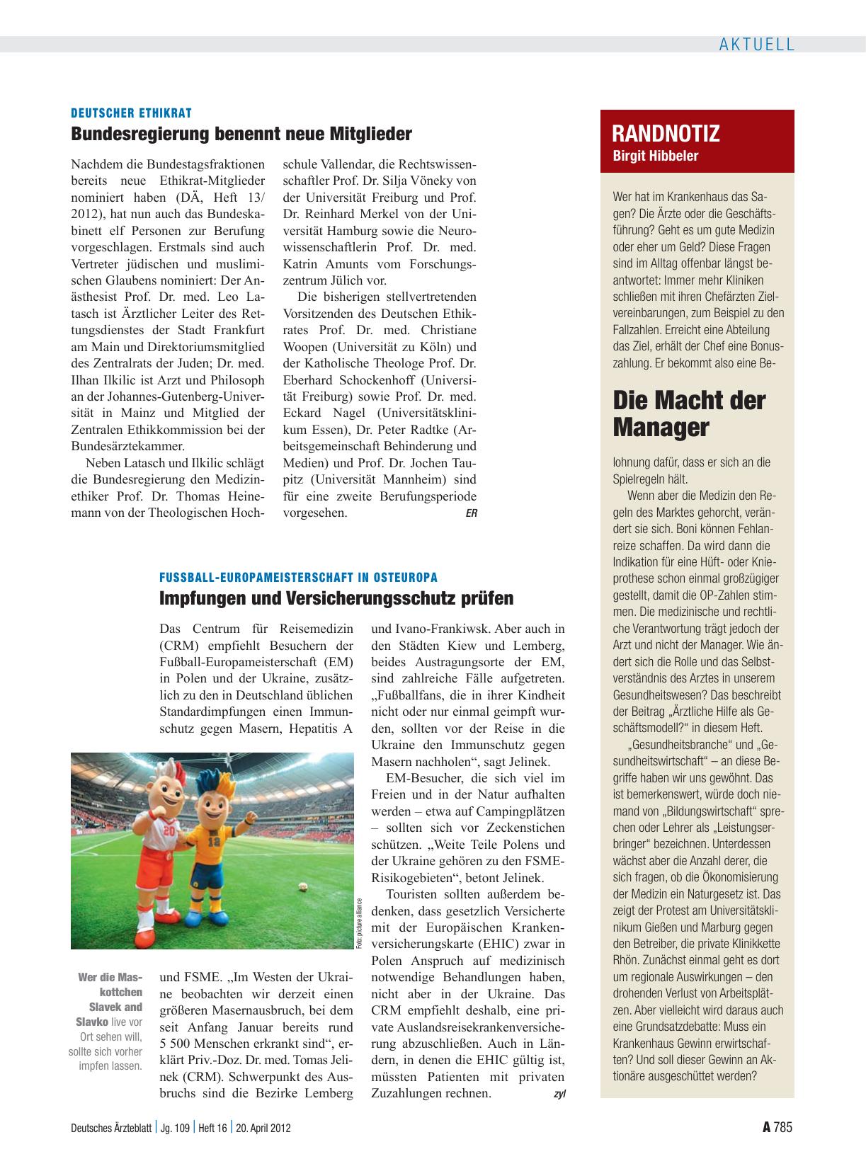 Vorschauseite 1: Fussball-Europameisterschaft in Osteuropa: Impfungen und Versicherungsschutz prüfen