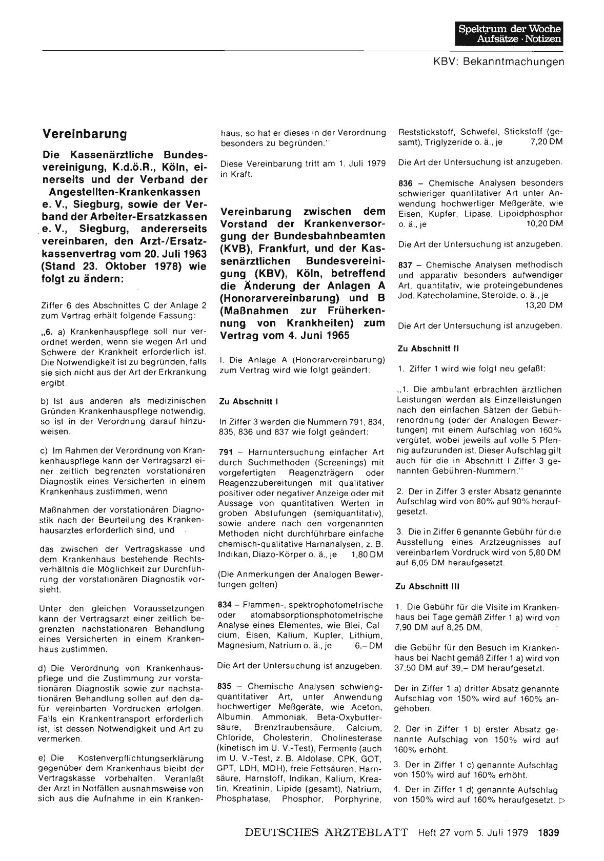 Vorschauseite 1: Vereinbarung