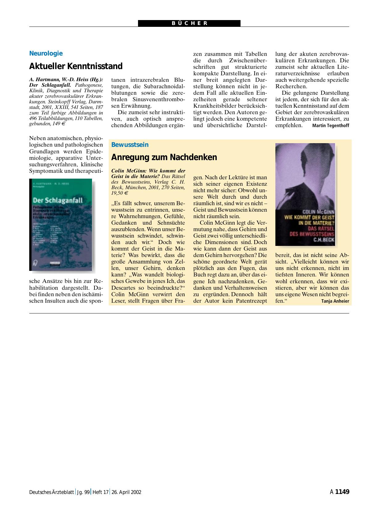 Vorschauseite 1: Der Schlaganfall
