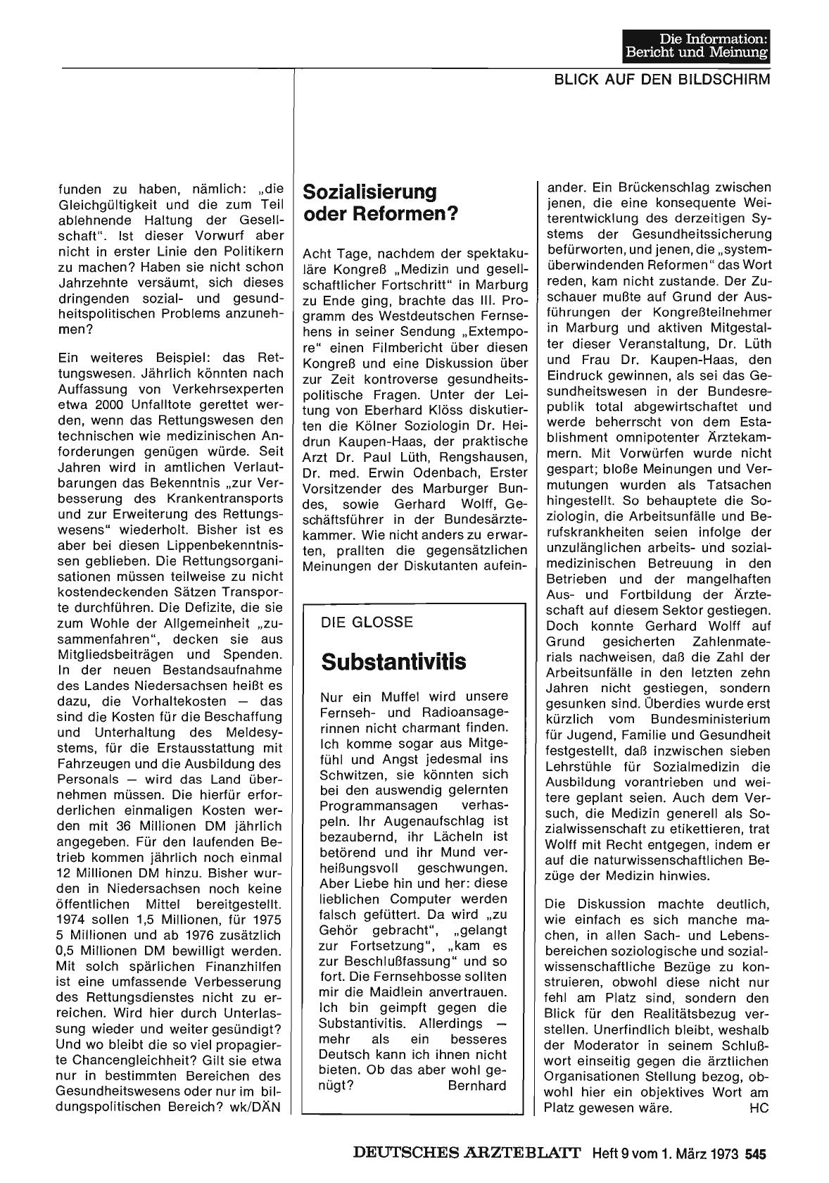 Vorschauseite 1: Sozialisierung oder Reformen?