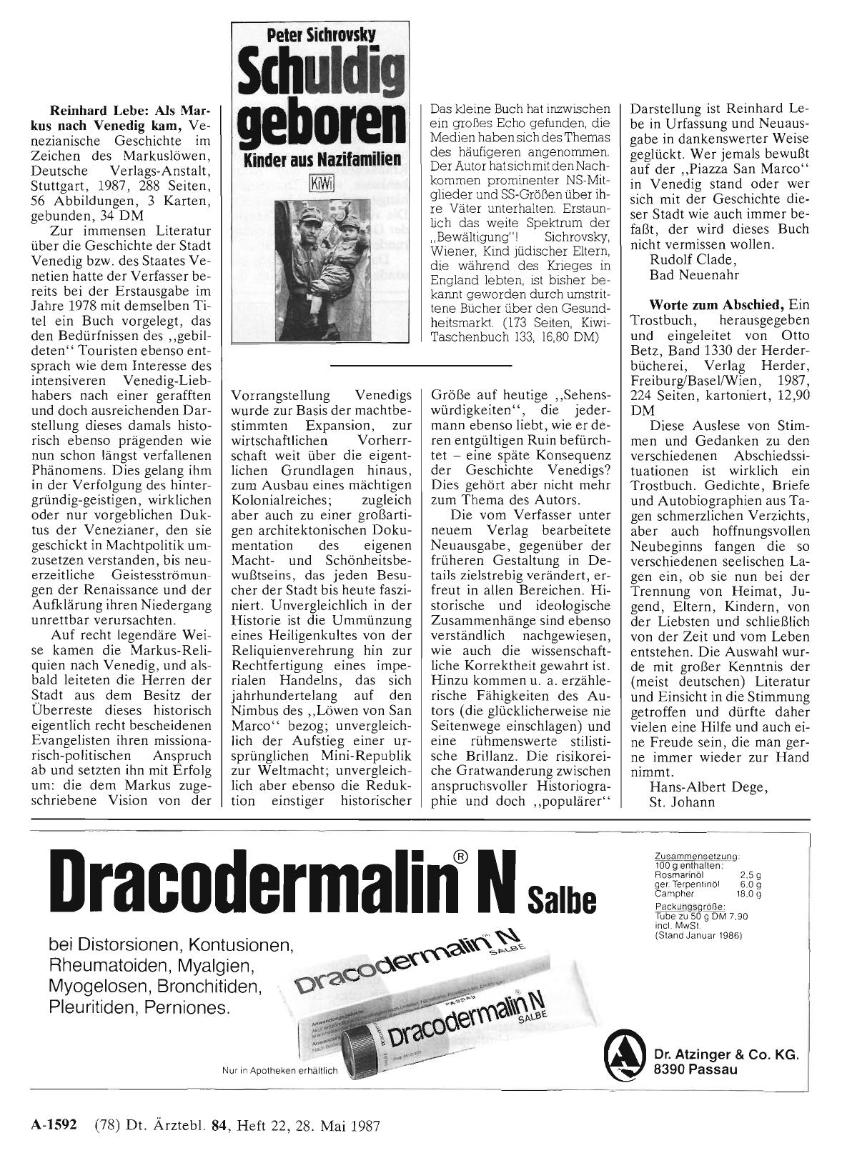 Vorschauseite 1: Worte zum Abschied