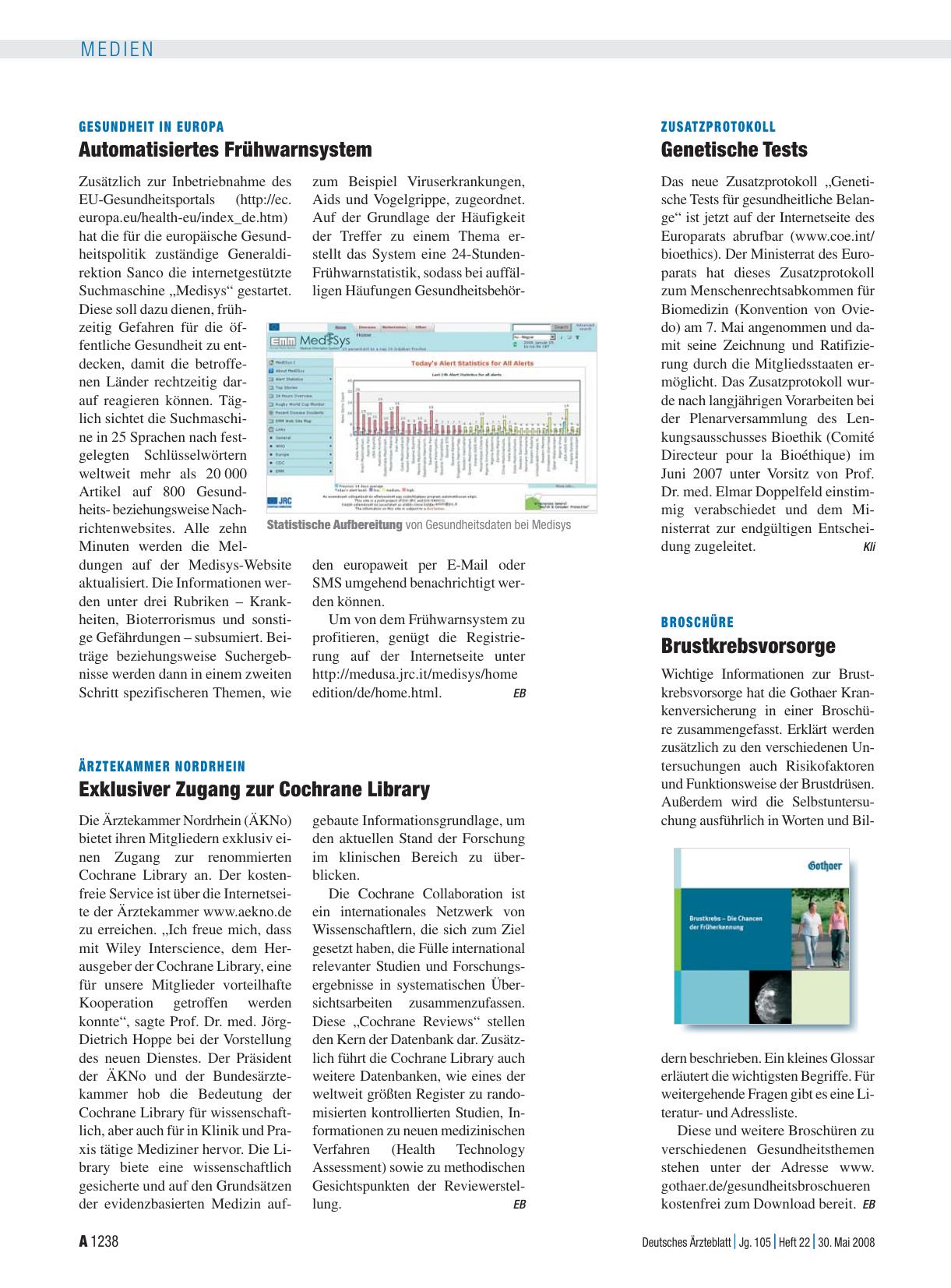 Vorschauseite 1: Zusatzprotokoll: Genetische Tests
