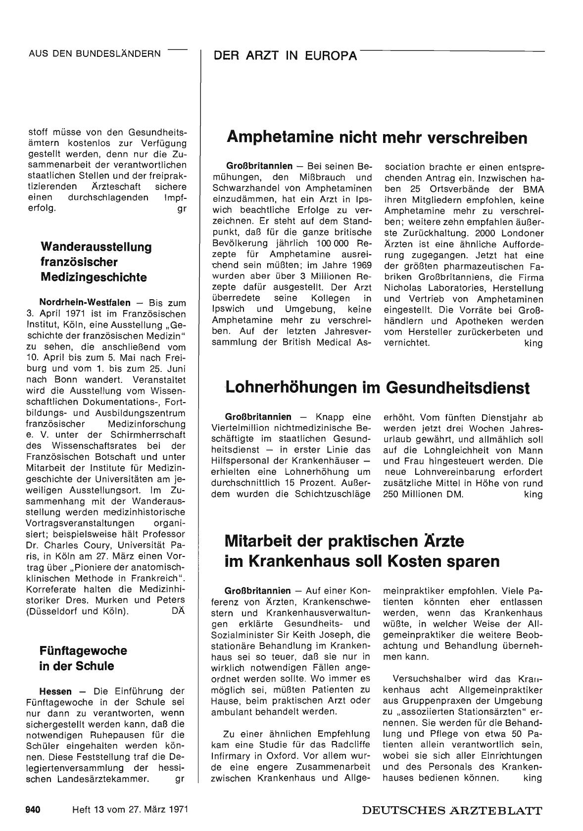 Vorschauseite 1: Amphetamine nicht mehr verschreiben