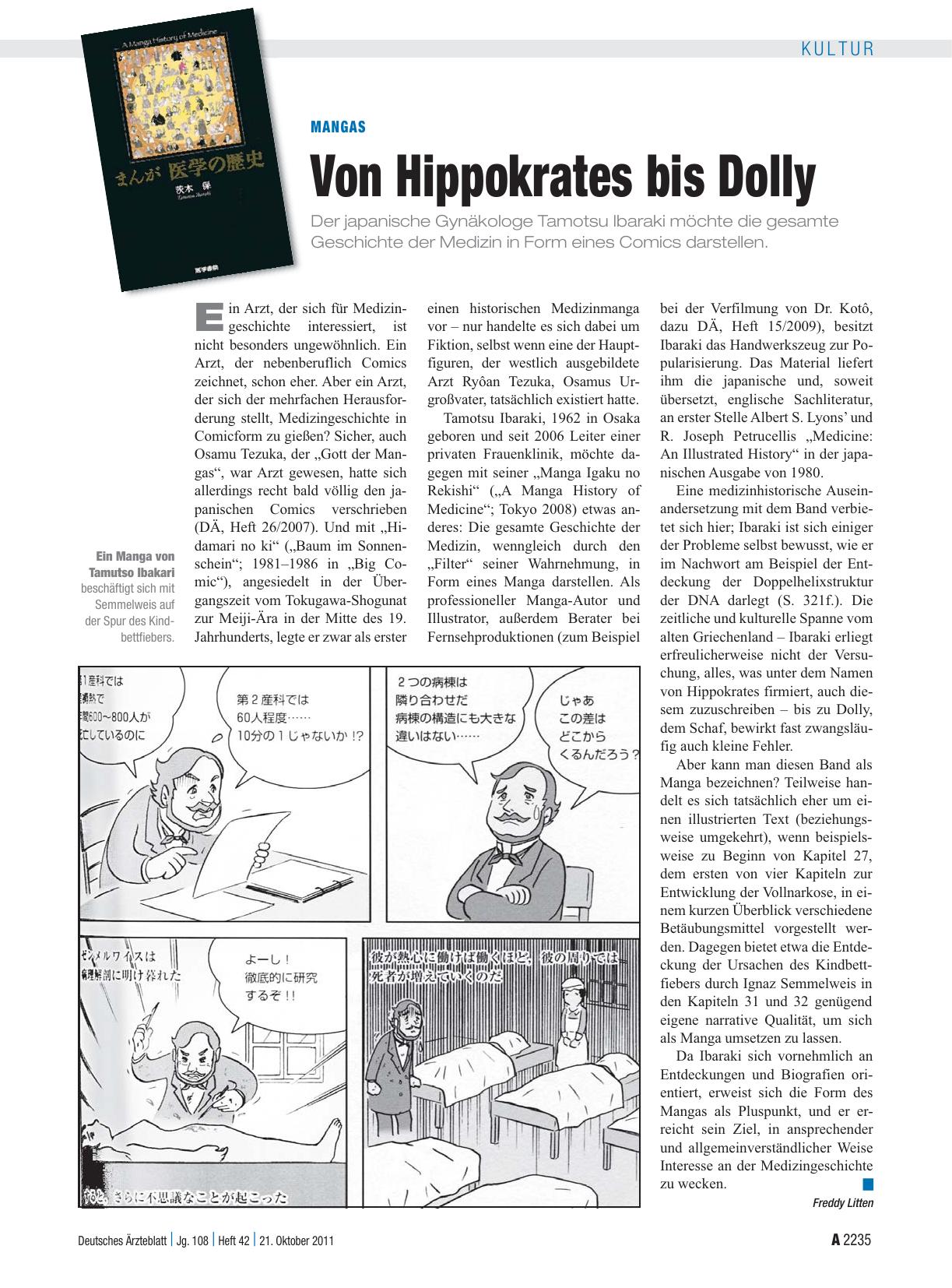 Vorschauseite 1: Mangas: Von Hippokrates bis Dolly