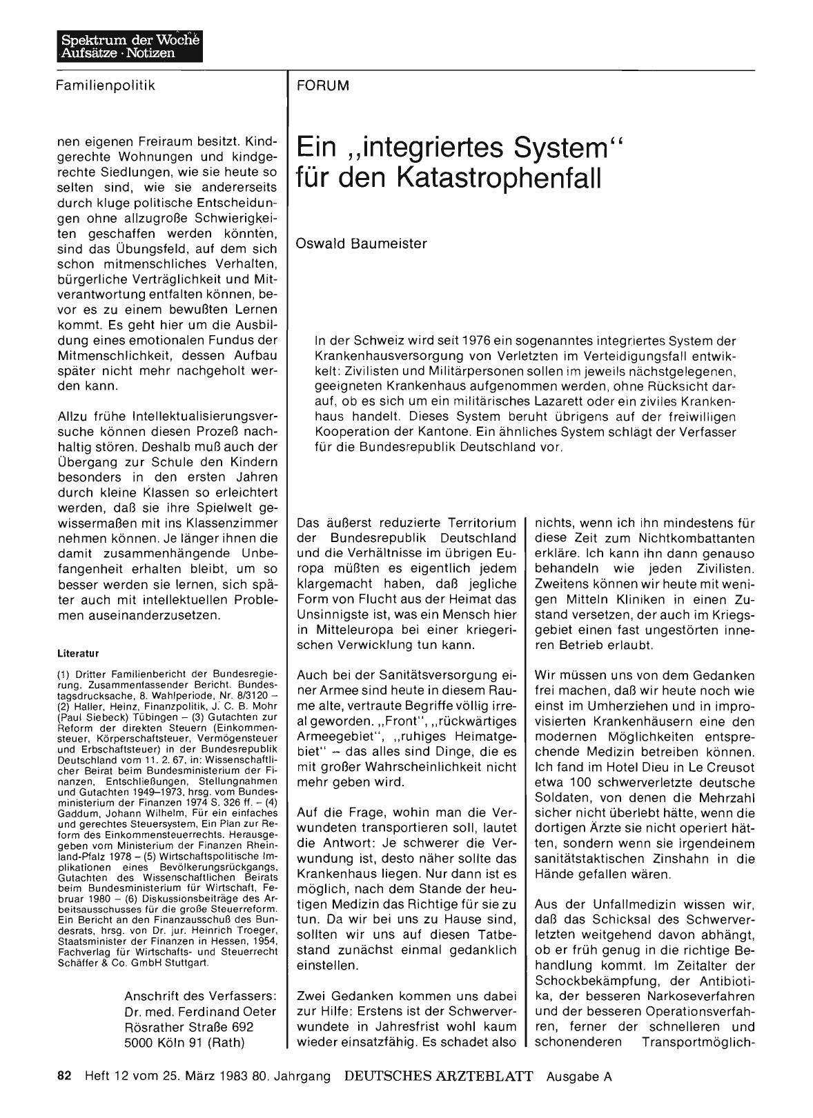 Vorschauseite 1: Ein „integriertes System“ für den Katastrophenfall