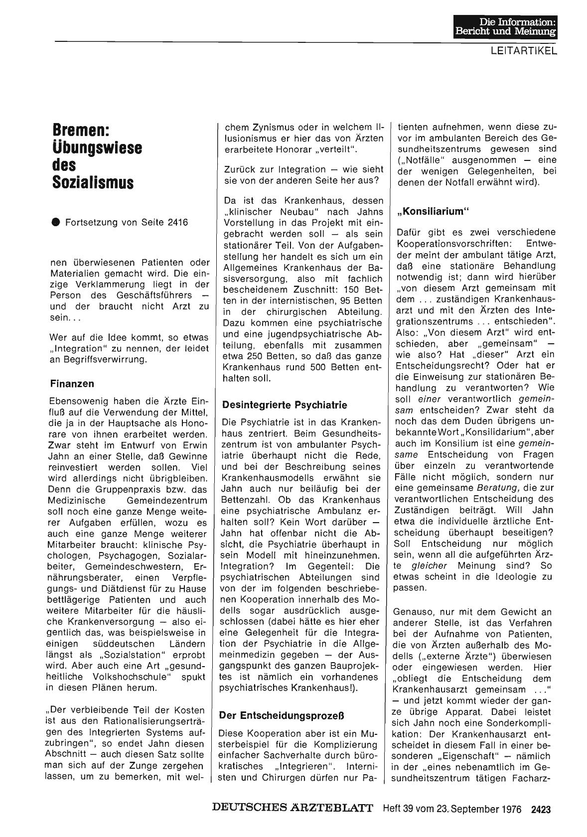 Vorschauseite 1: Bremen: Ubungswiese des Sozialismus - Teil 2