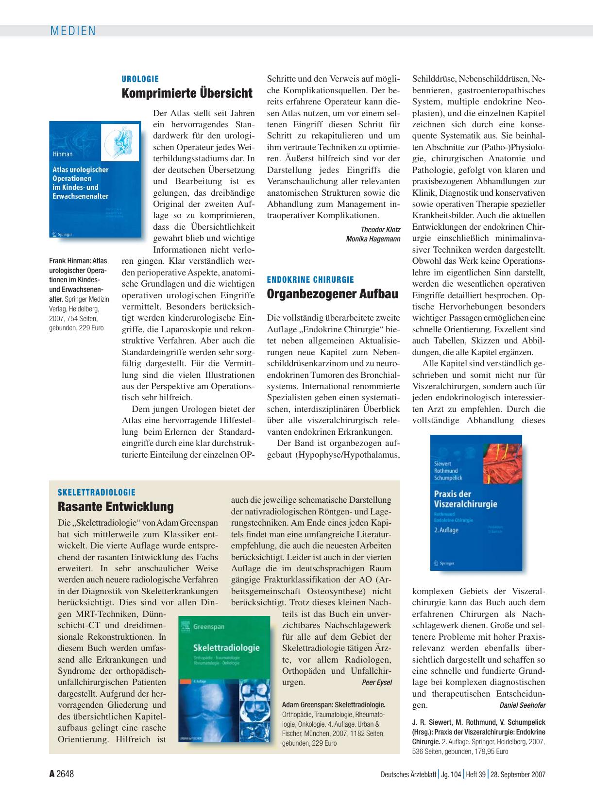 Vorschauseite 1: Atlas urologischer Operationen im Kindesund Erwachsenenalter