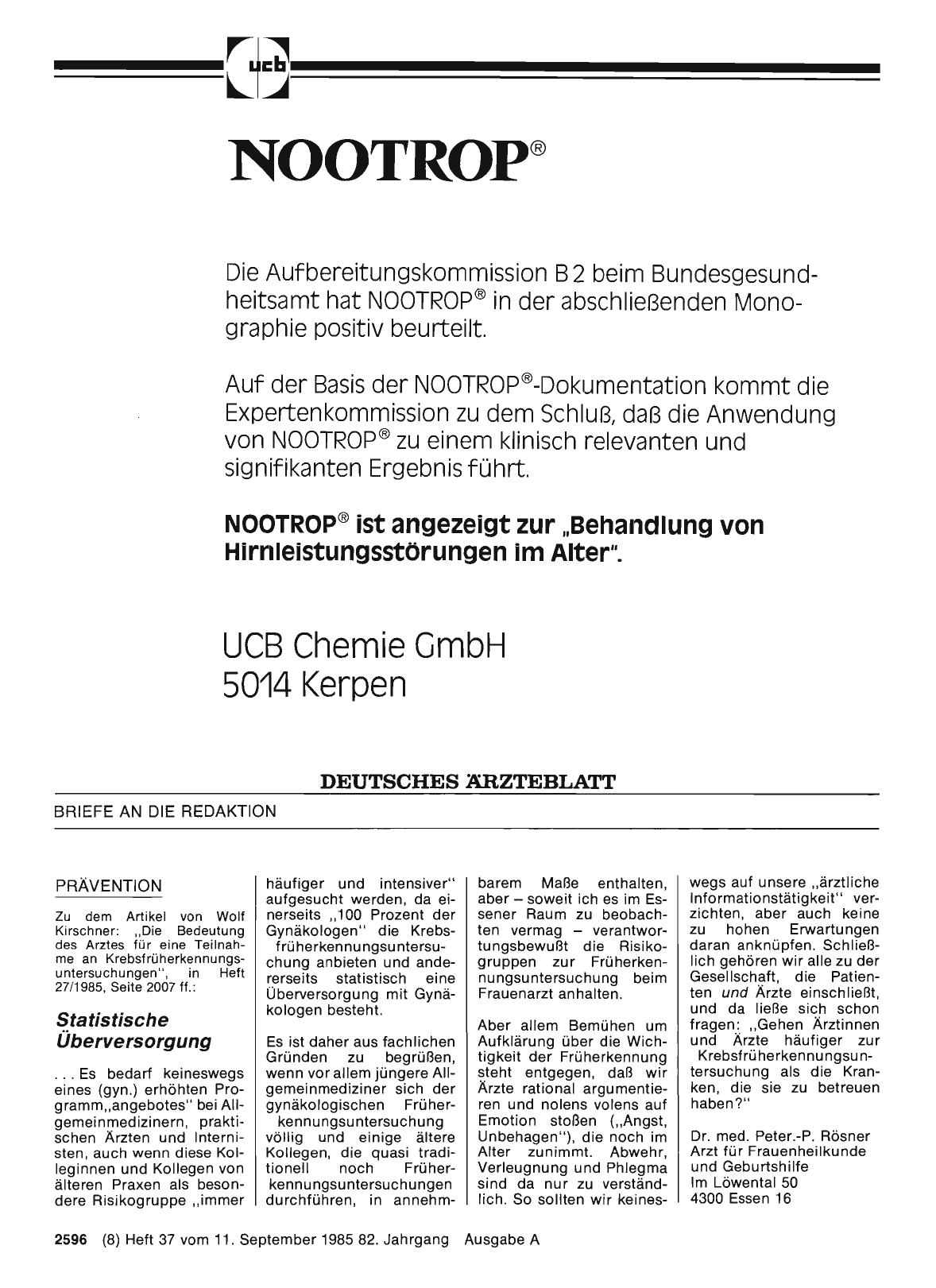 Vorschauseite 1: PRÄVENTION: Statistische Überversorgung