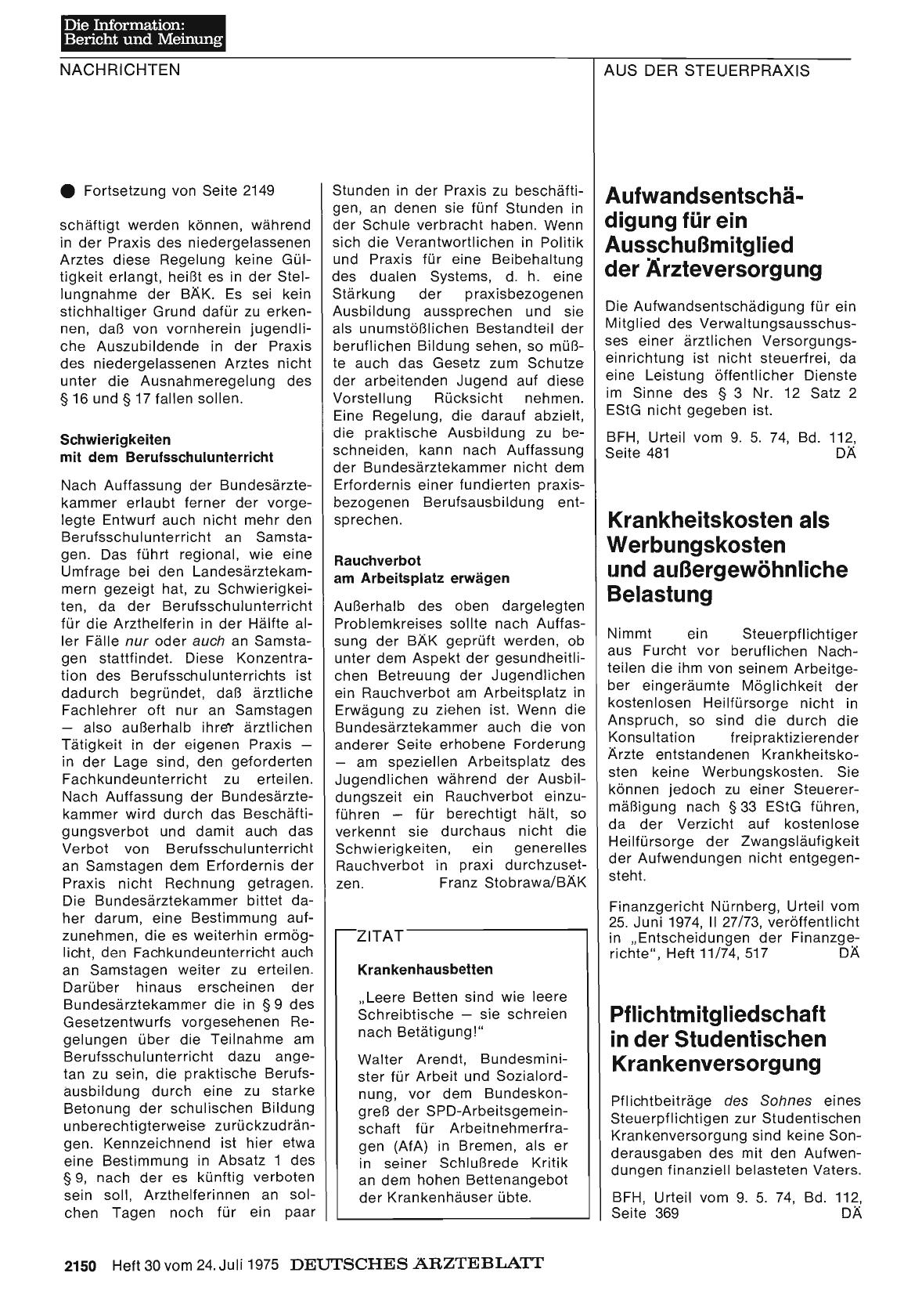 Vorschauseite 1: Aufwandsentschädigung für ein Ausschußmitglied der Ärzteversorgung
