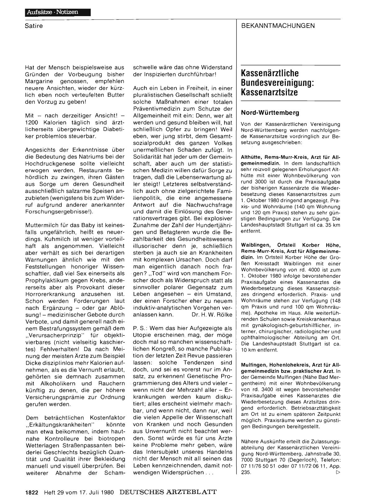 Vorschauseite 1: Kassenärztliche Bundesvereinigung: Kassenarztsitze