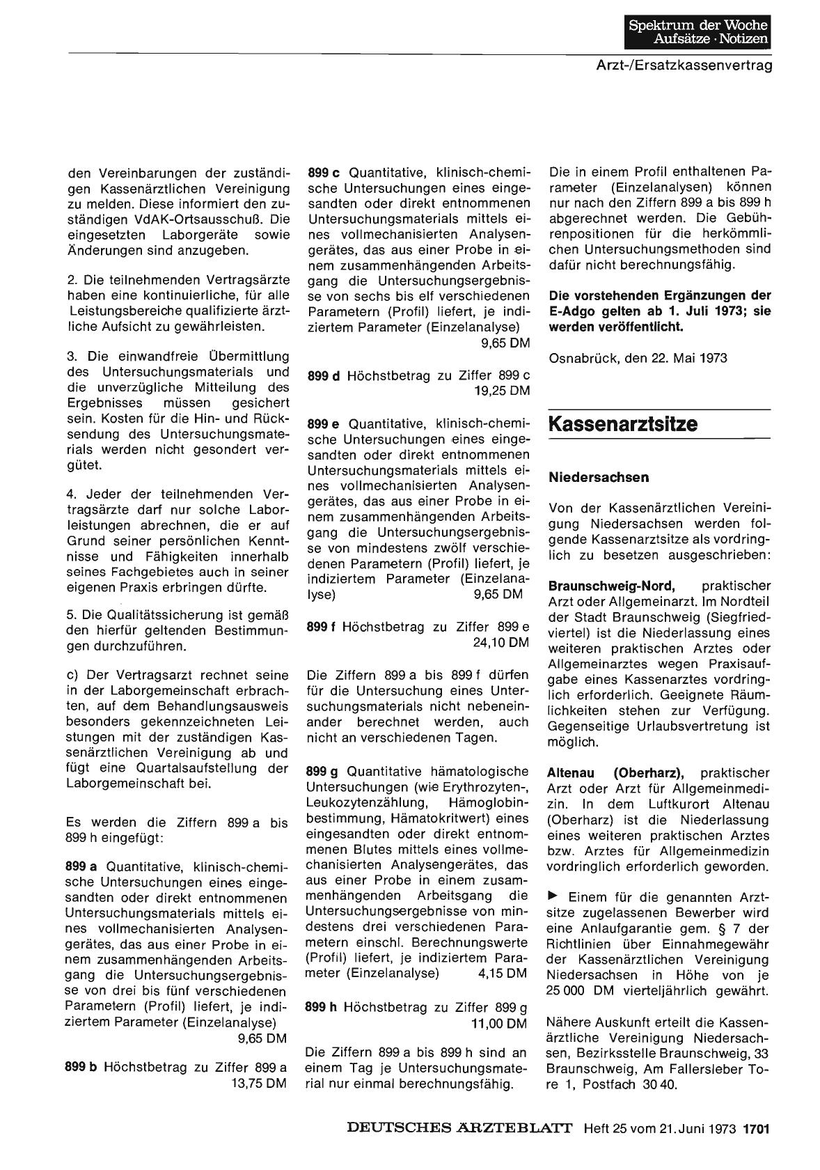 Vorschauseite 1: Kassenarztsitze