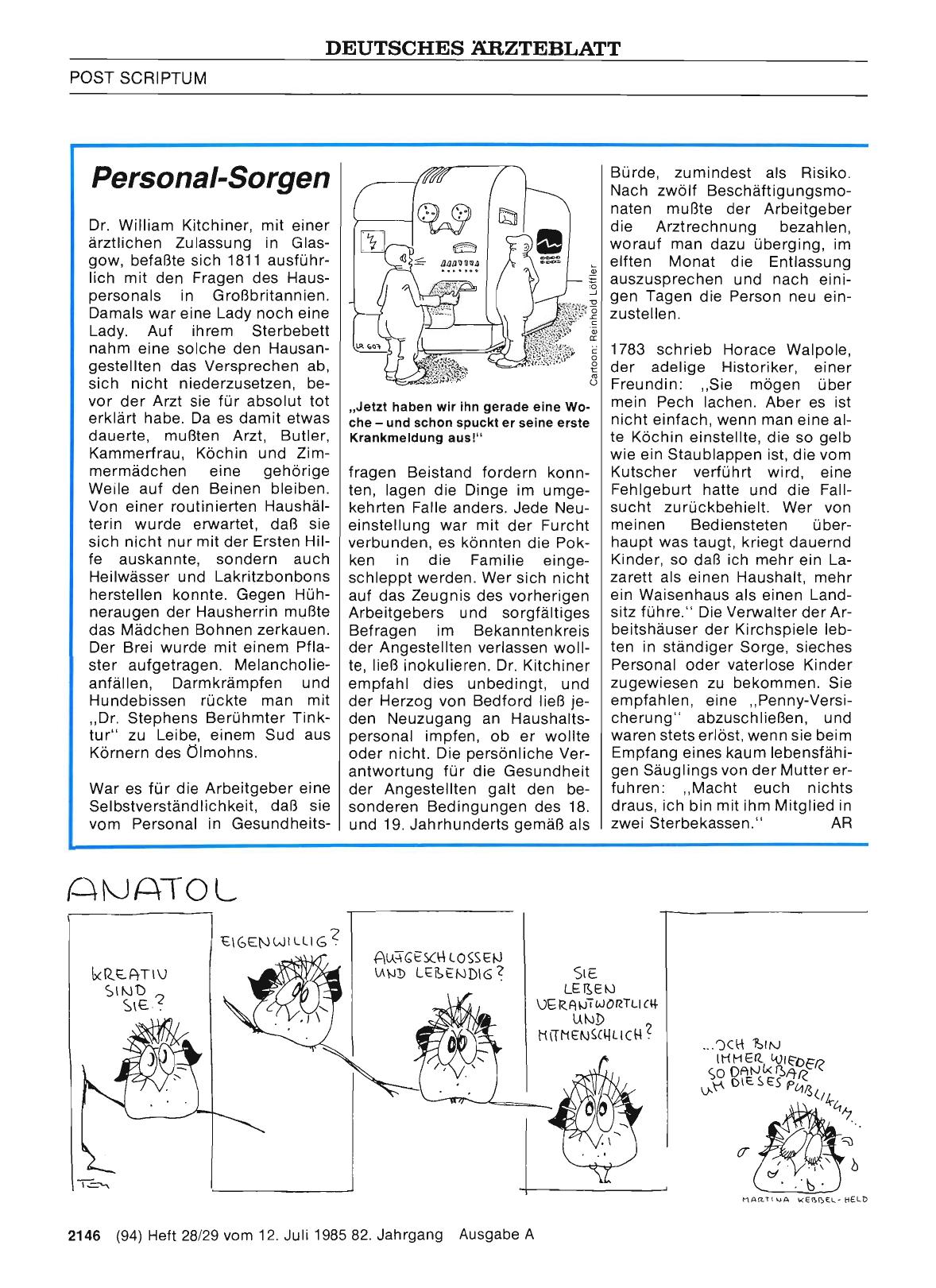 Vorschauseite 1: Personal-Sorgen